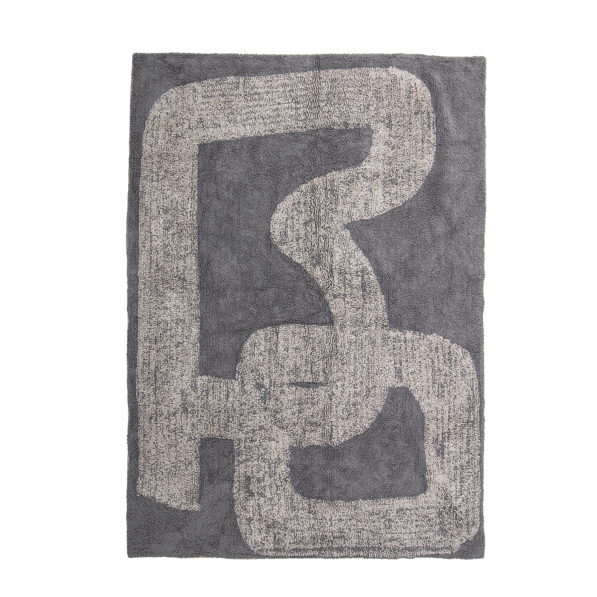 布卢明维尔addo地毯，灰色，棉花
