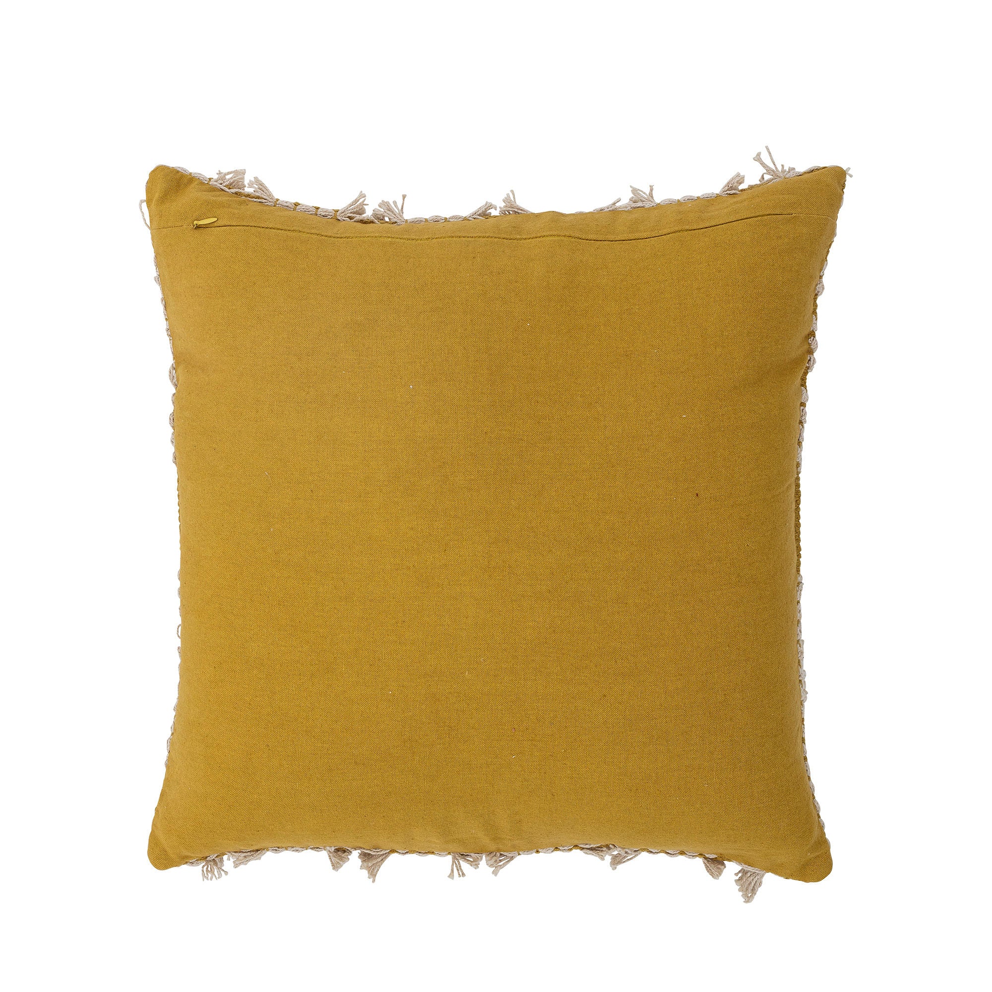 Coussin de Bloomingville Cea, jaune, coton