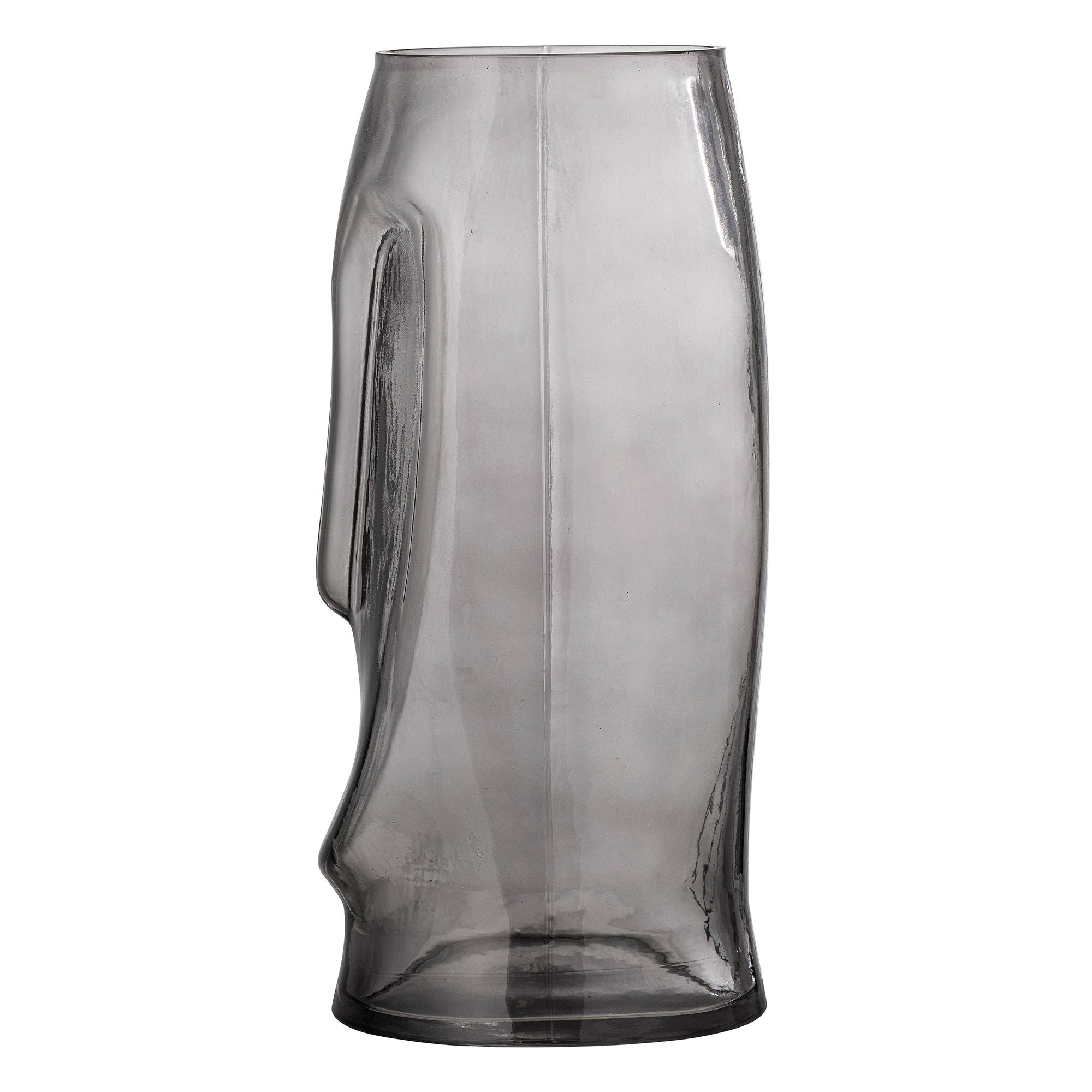 Bloomingville Ditta Vase, Grau, Glas