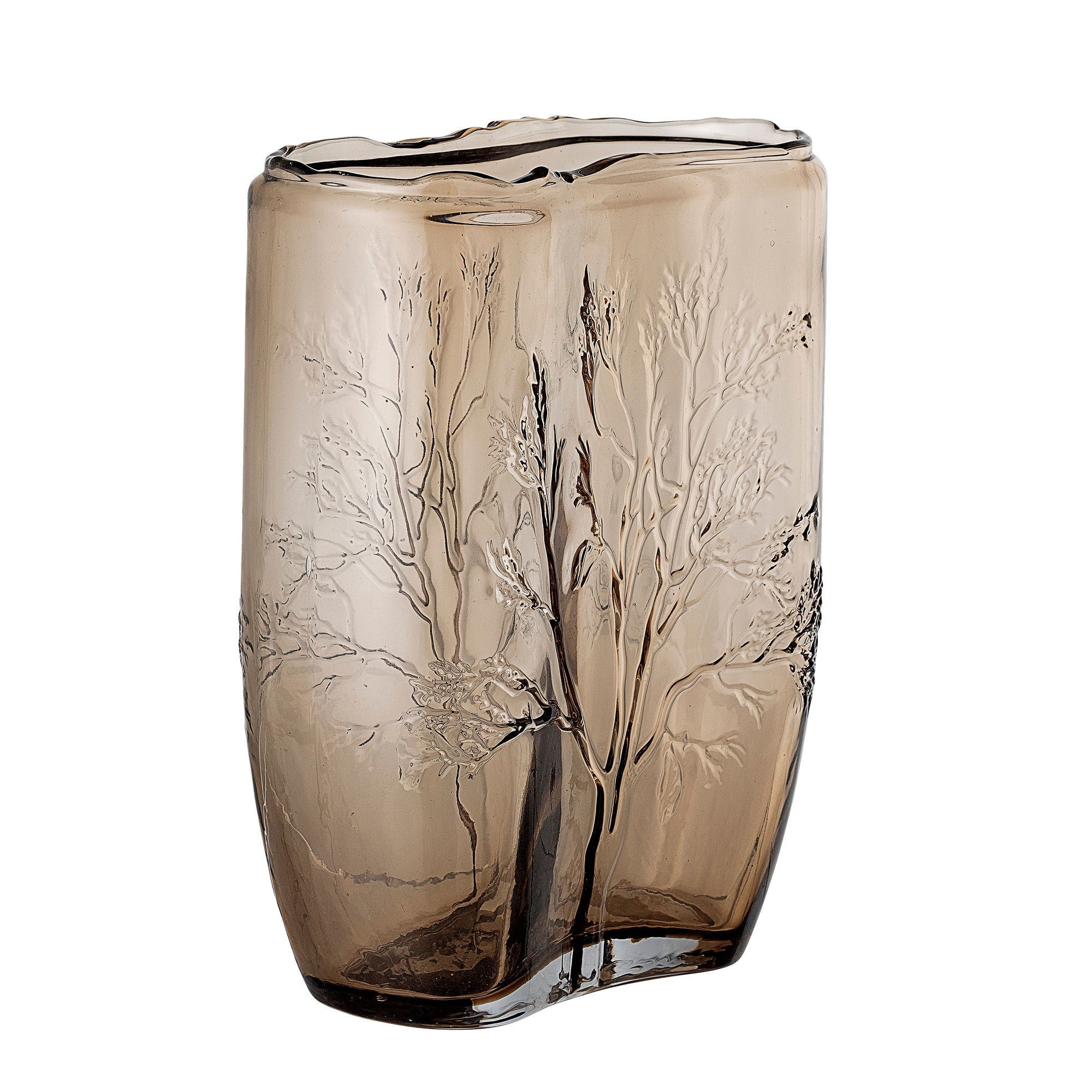 Bloomingville Jara Vase, bruin, glas