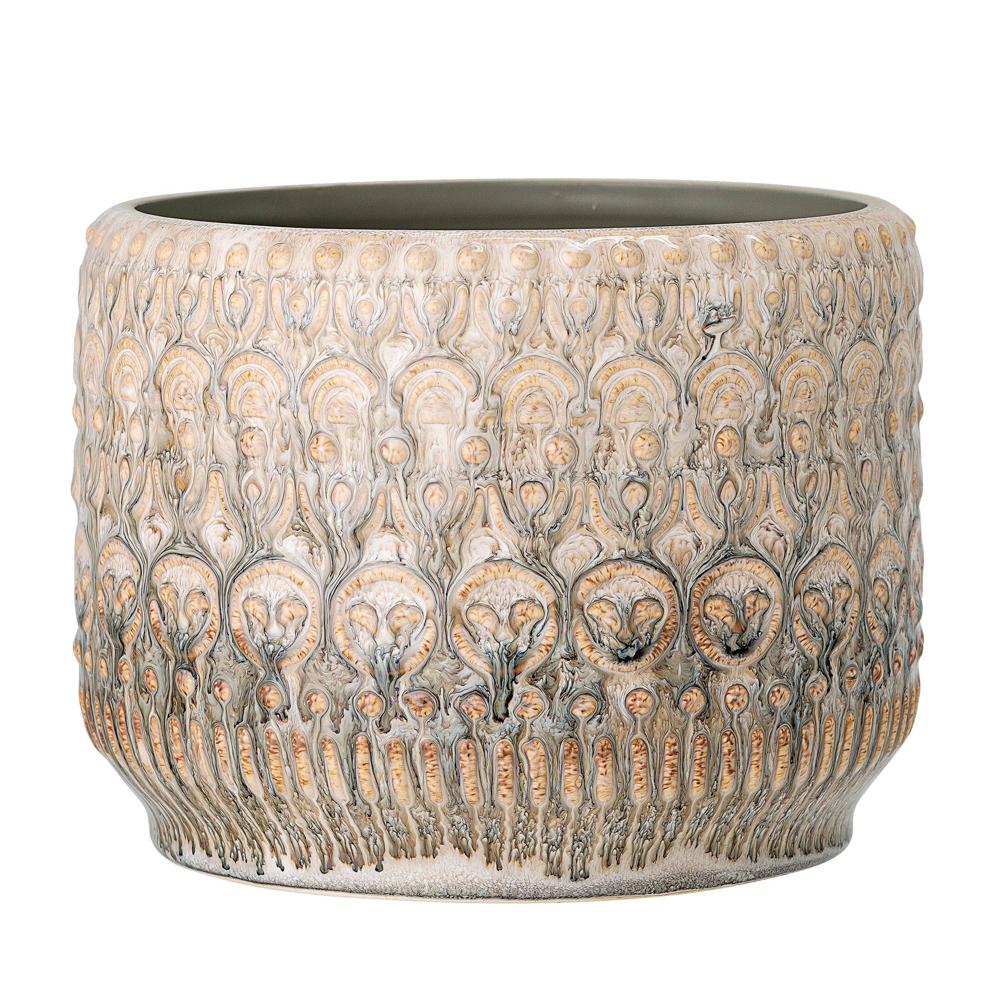 Bloomingville Jobran Flowerpot, Green, Stenteware