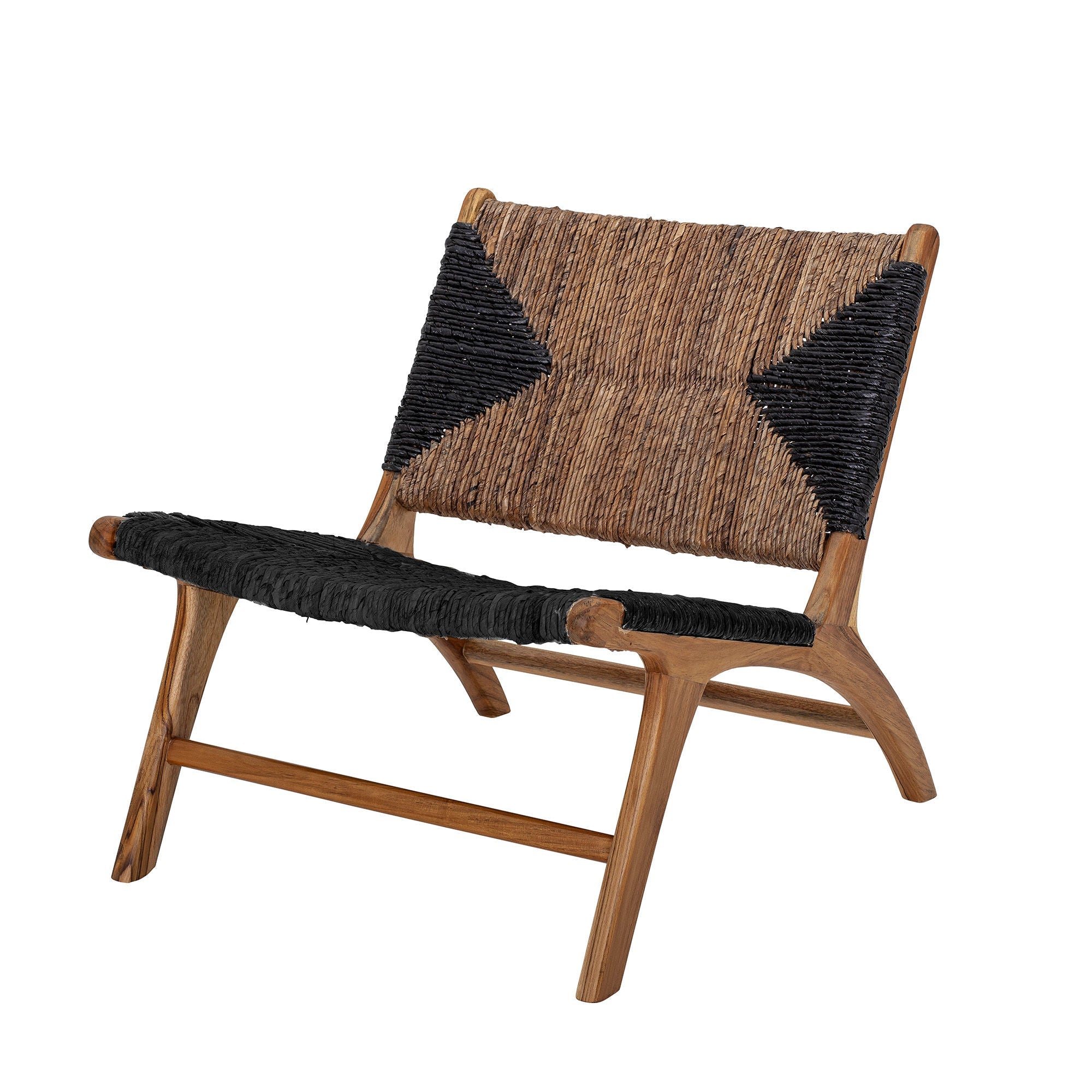 Kreative Collection Grant Lounge Stuhl, Black, Teak