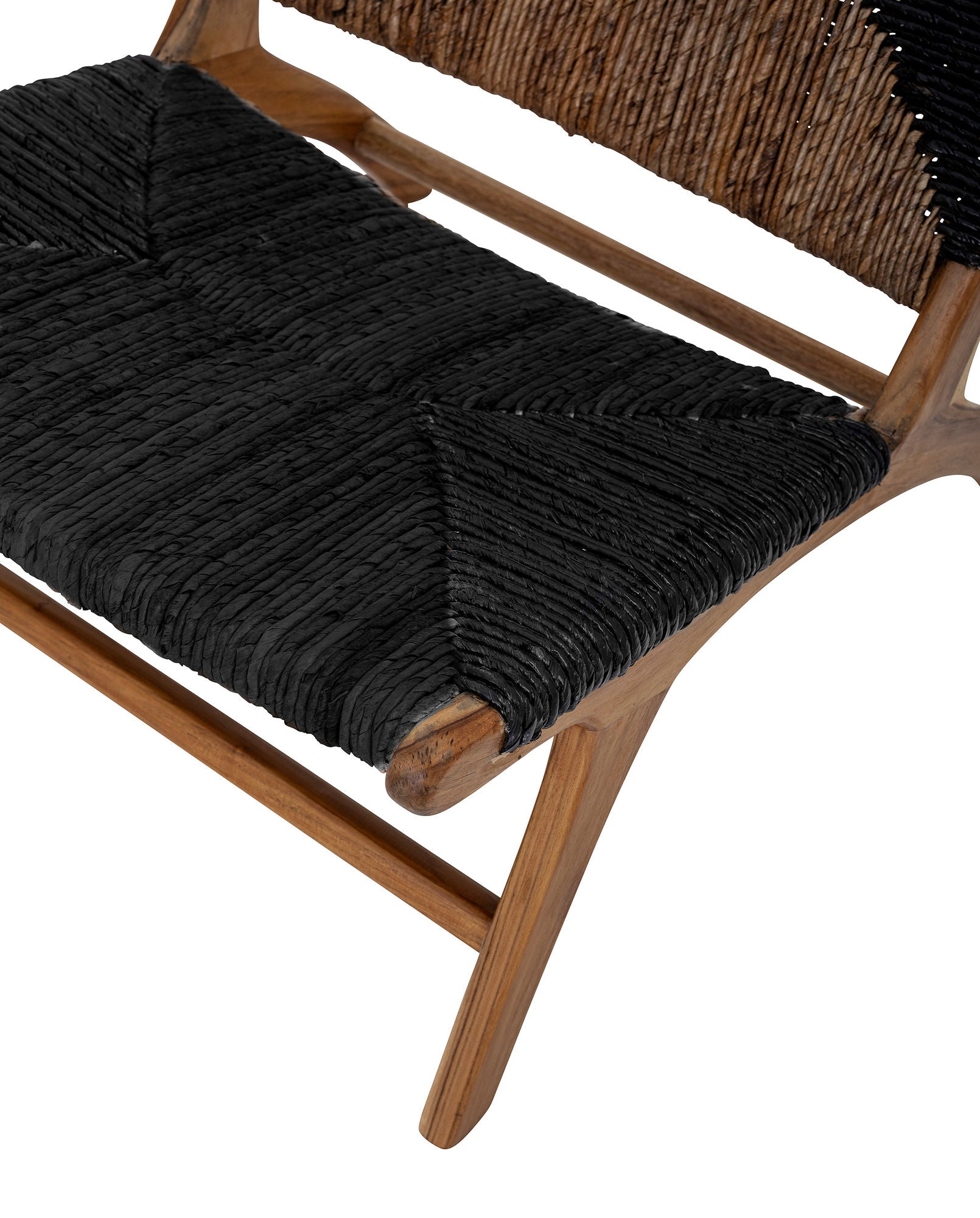 Kreative Collection Grant Lounge Stuhl, Black, Teak