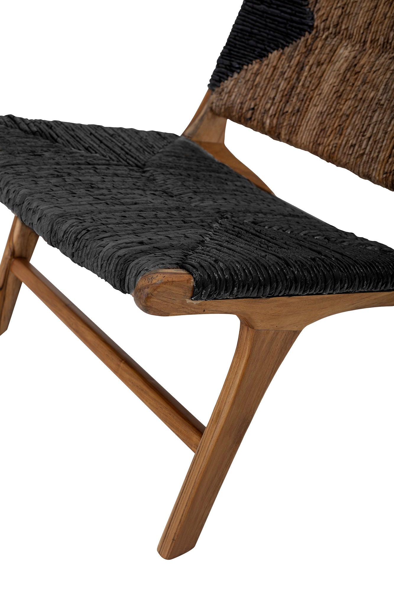 Kreative Collection Grant Lounge Stuhl, Black, Teak