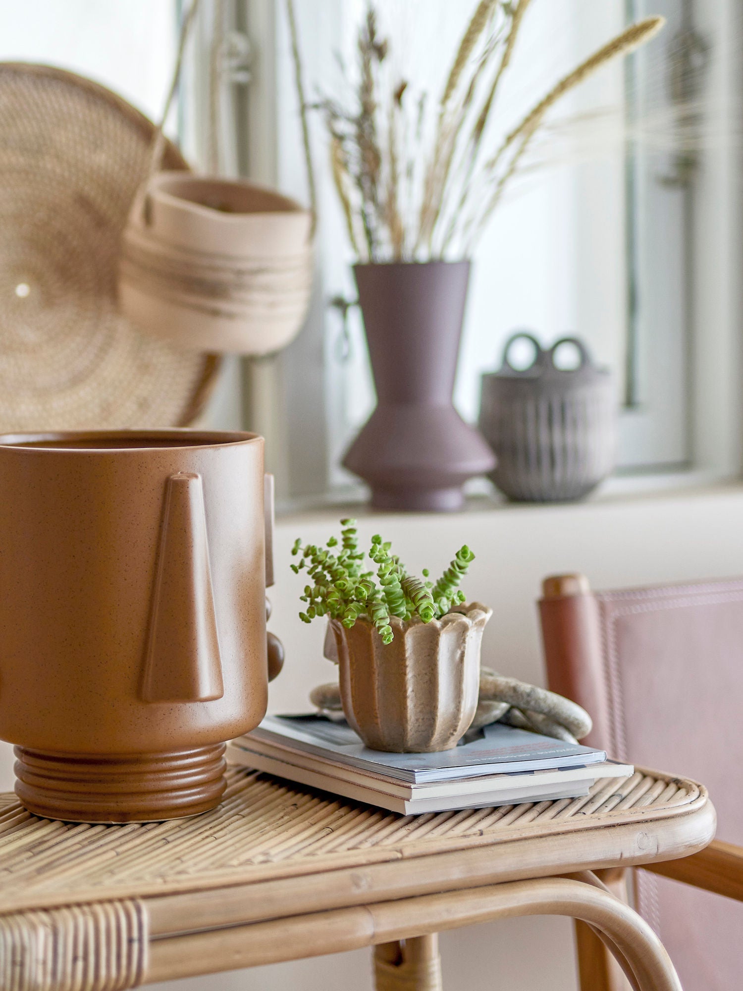 Bloomingville Guxim Flowerpot, Brown, Stoneward