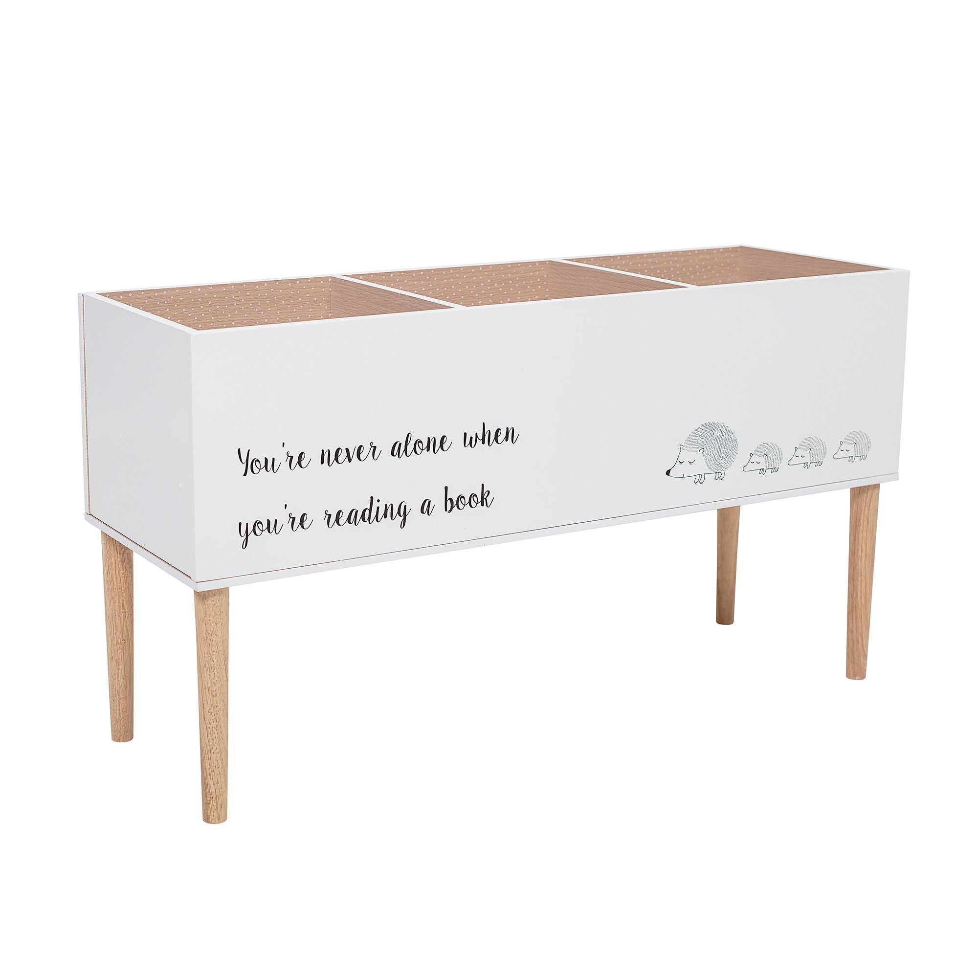 Bloomingville Mini Salam Book Stand, blanc, MDF