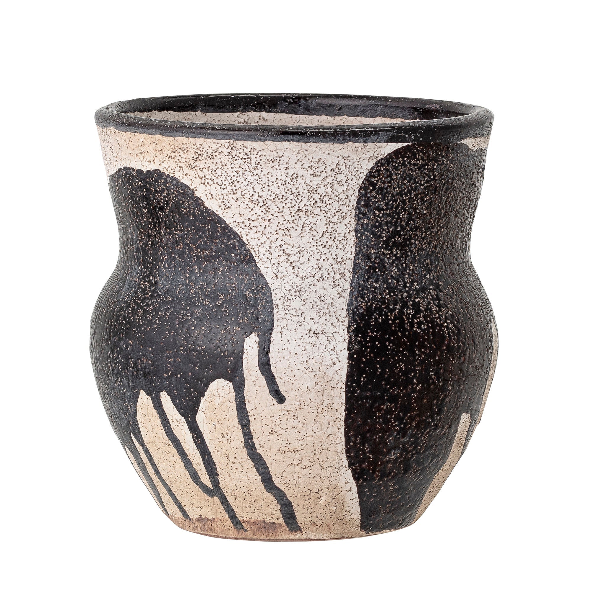 Bloomingville Nala Flowerpot, Schwarz, Terrakotta