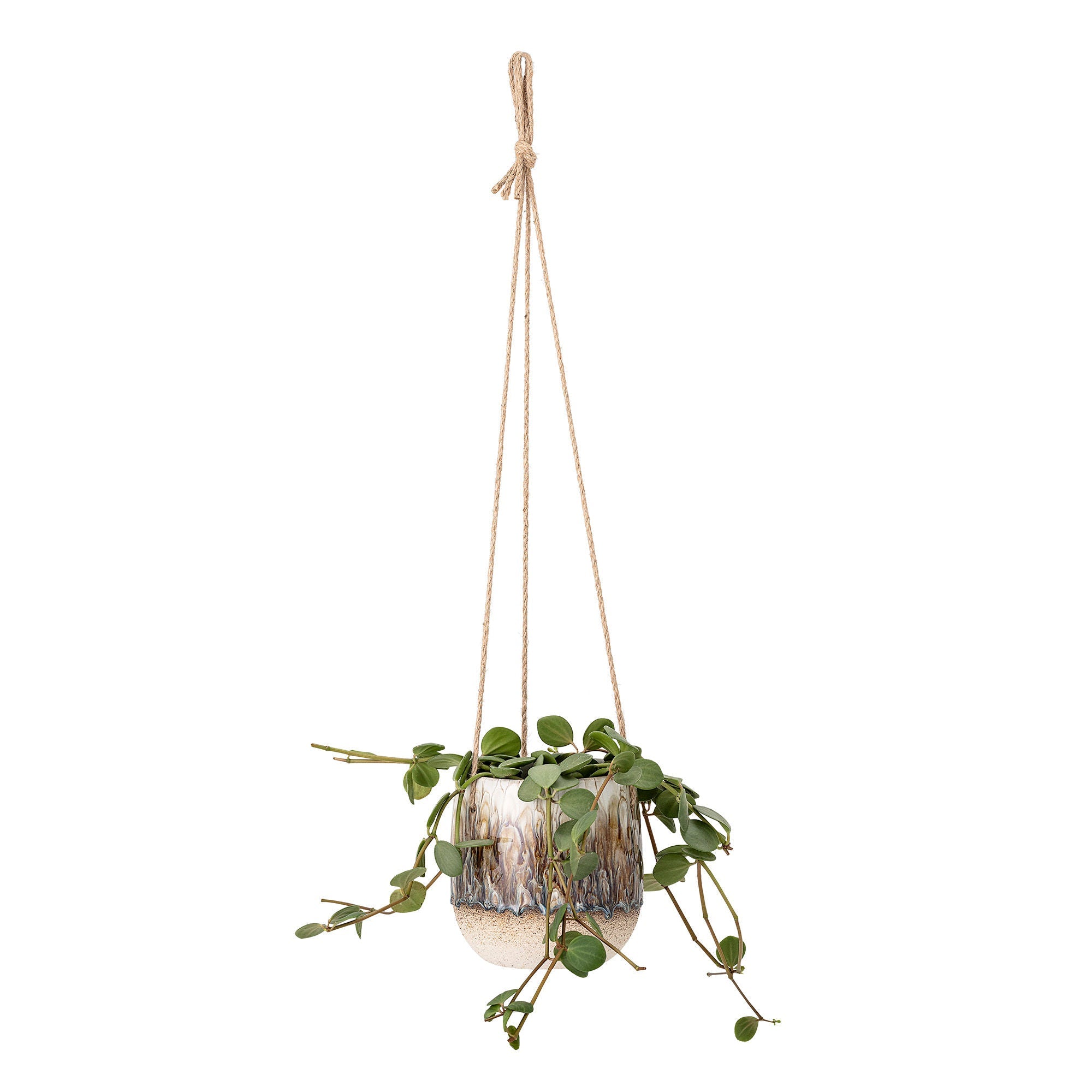 Bloomingville Rezan Flowerpot, Hanging, Natur, Stenteware