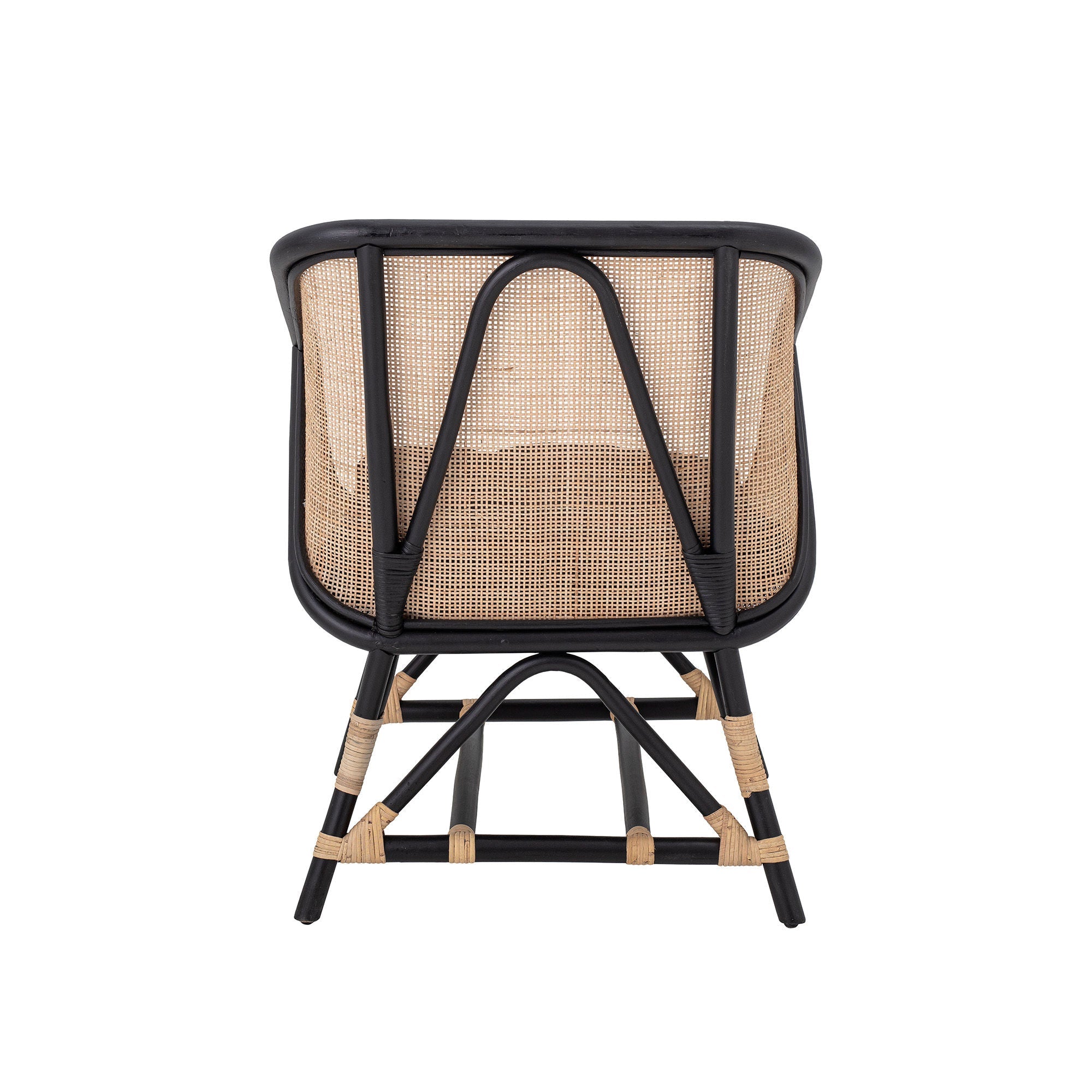 Bloomingville Loue Lounge Chair, Black, Rattan