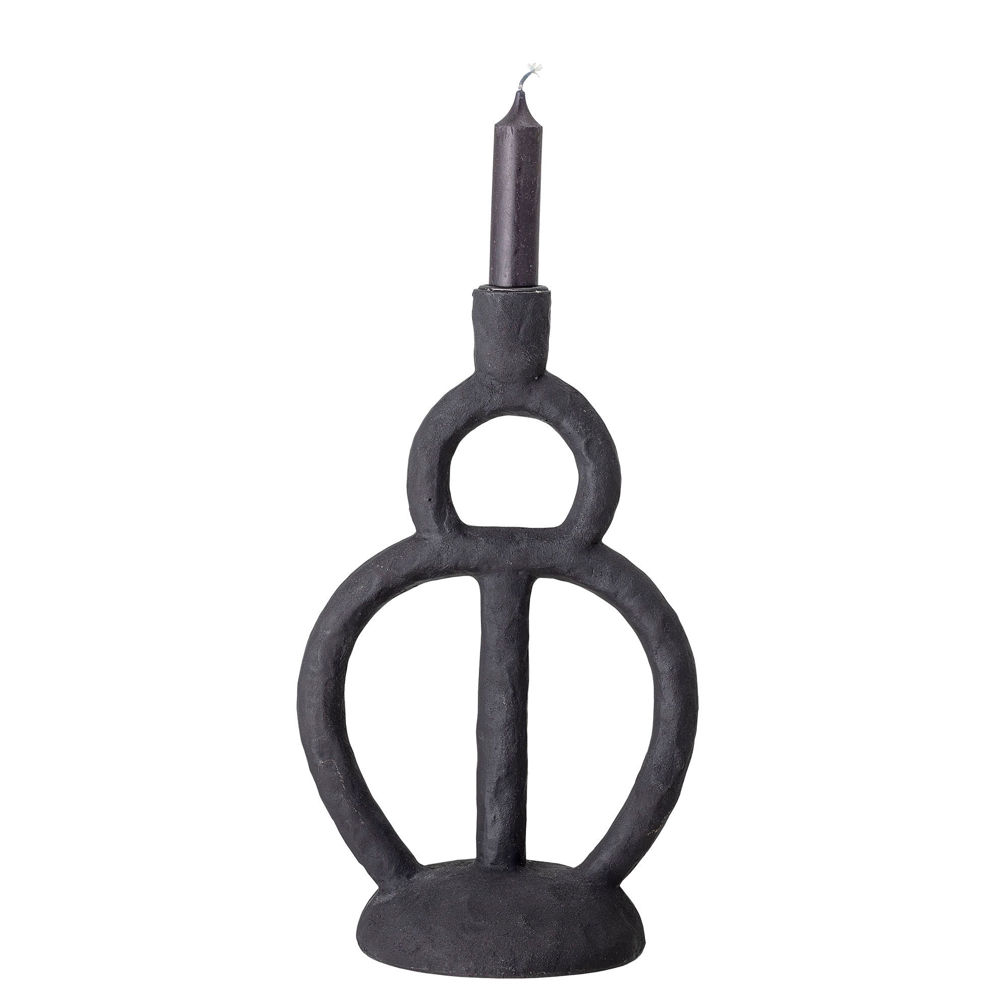 Bloomingville Ramina Candele Holder, Black, Polyresin