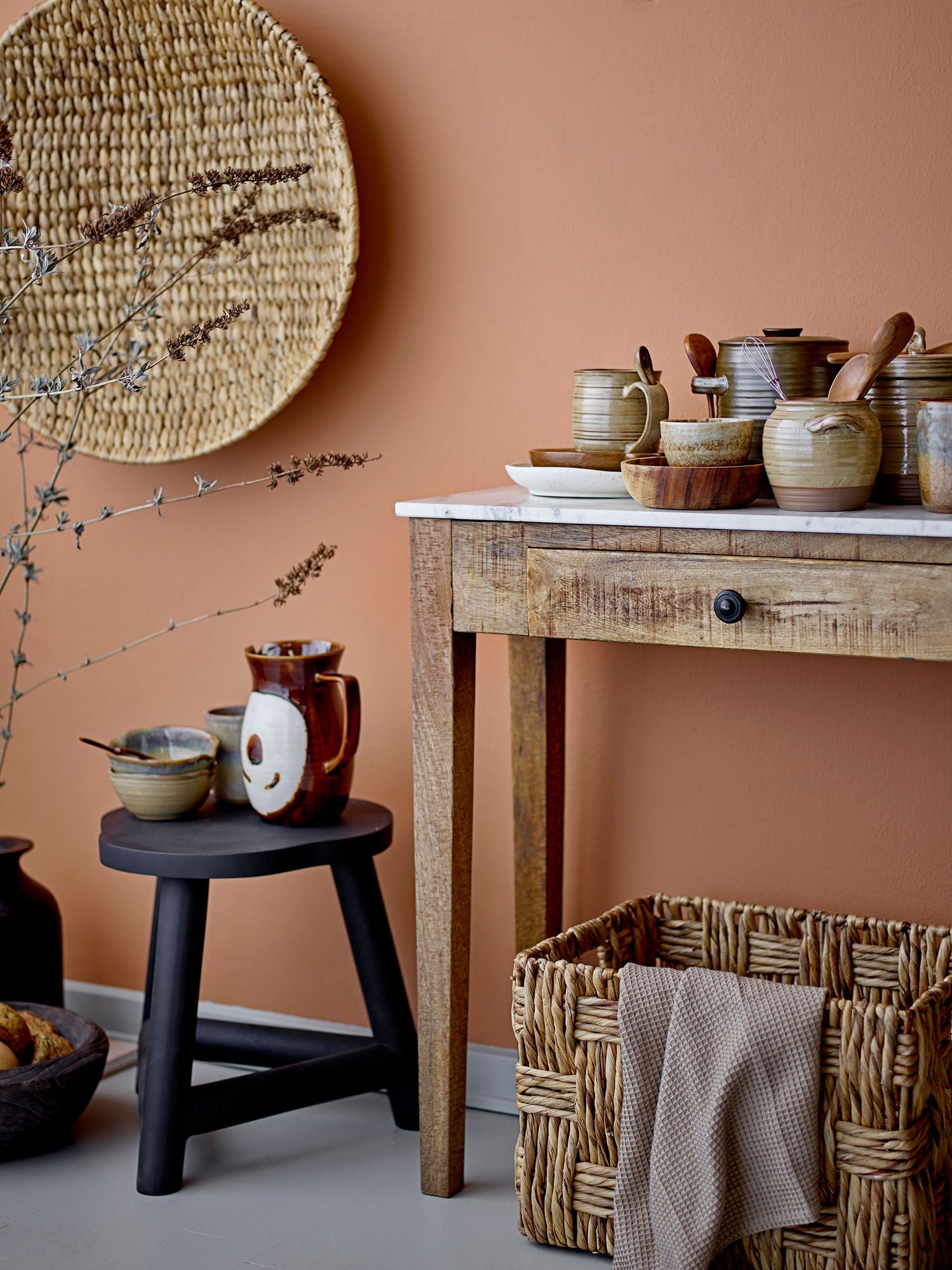 Creative Collection Hauge Console Table，Brown，大理石