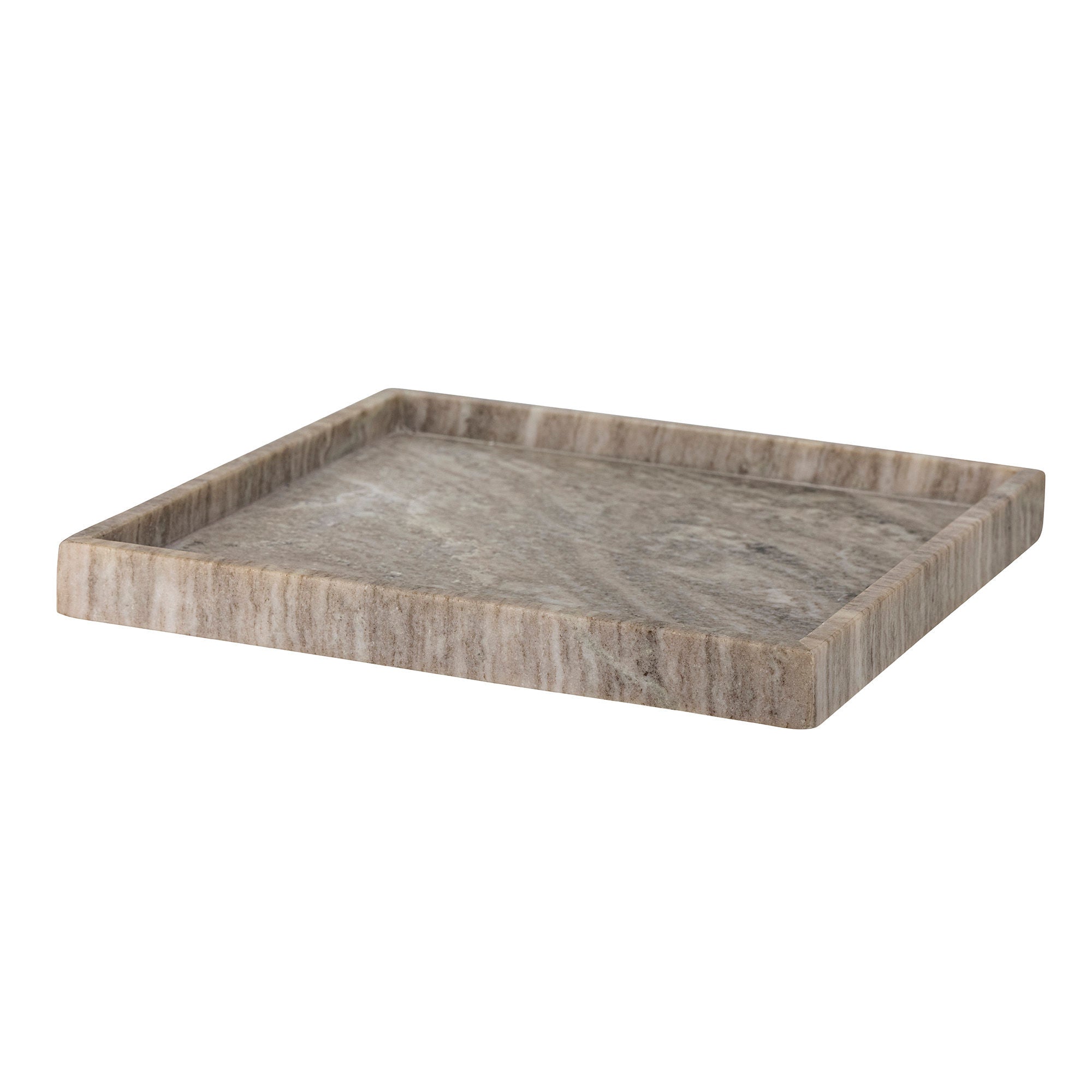 Bloomingville Majsa Tray，Brown，Marble