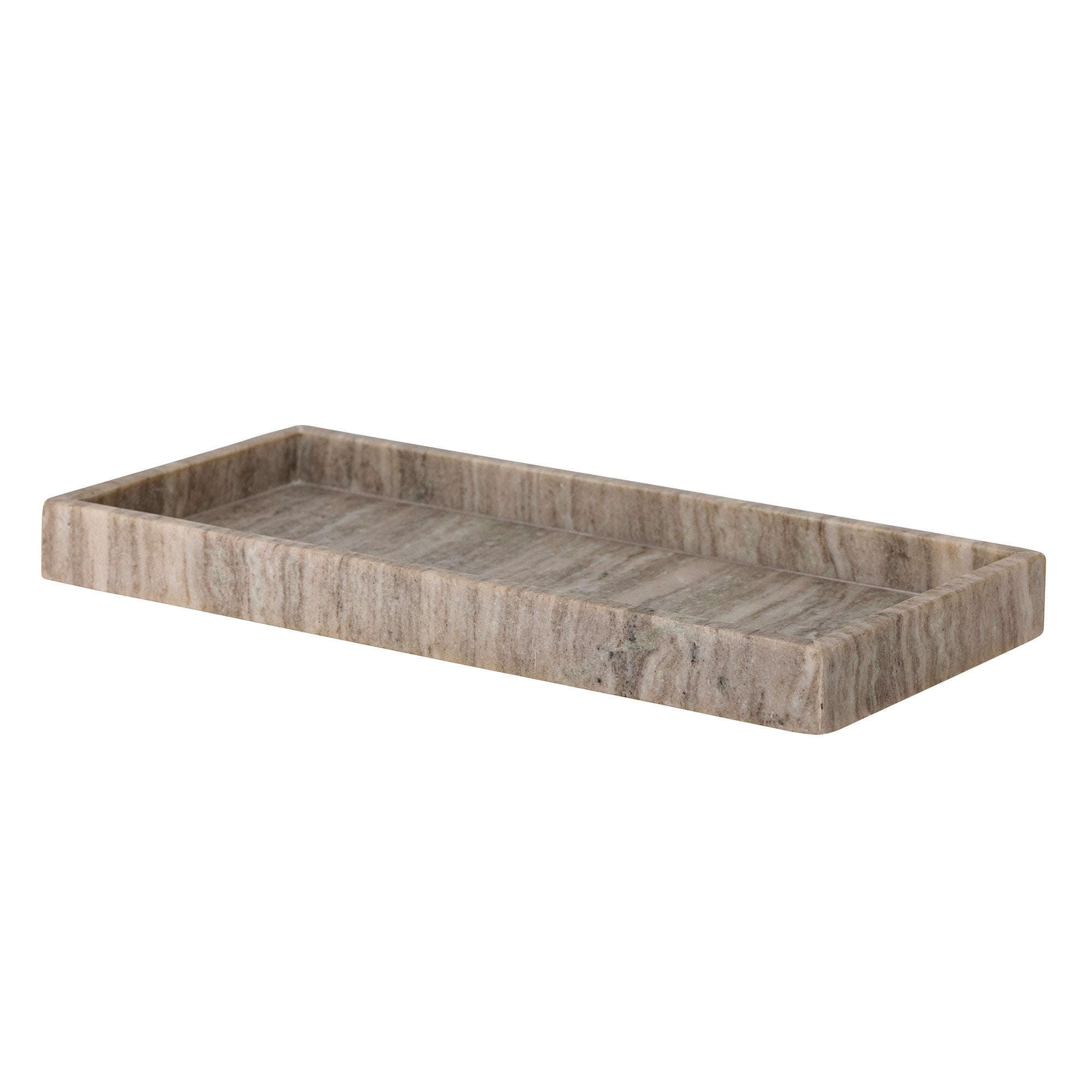 Bloomingville Majsa Tray，Brown，Marble