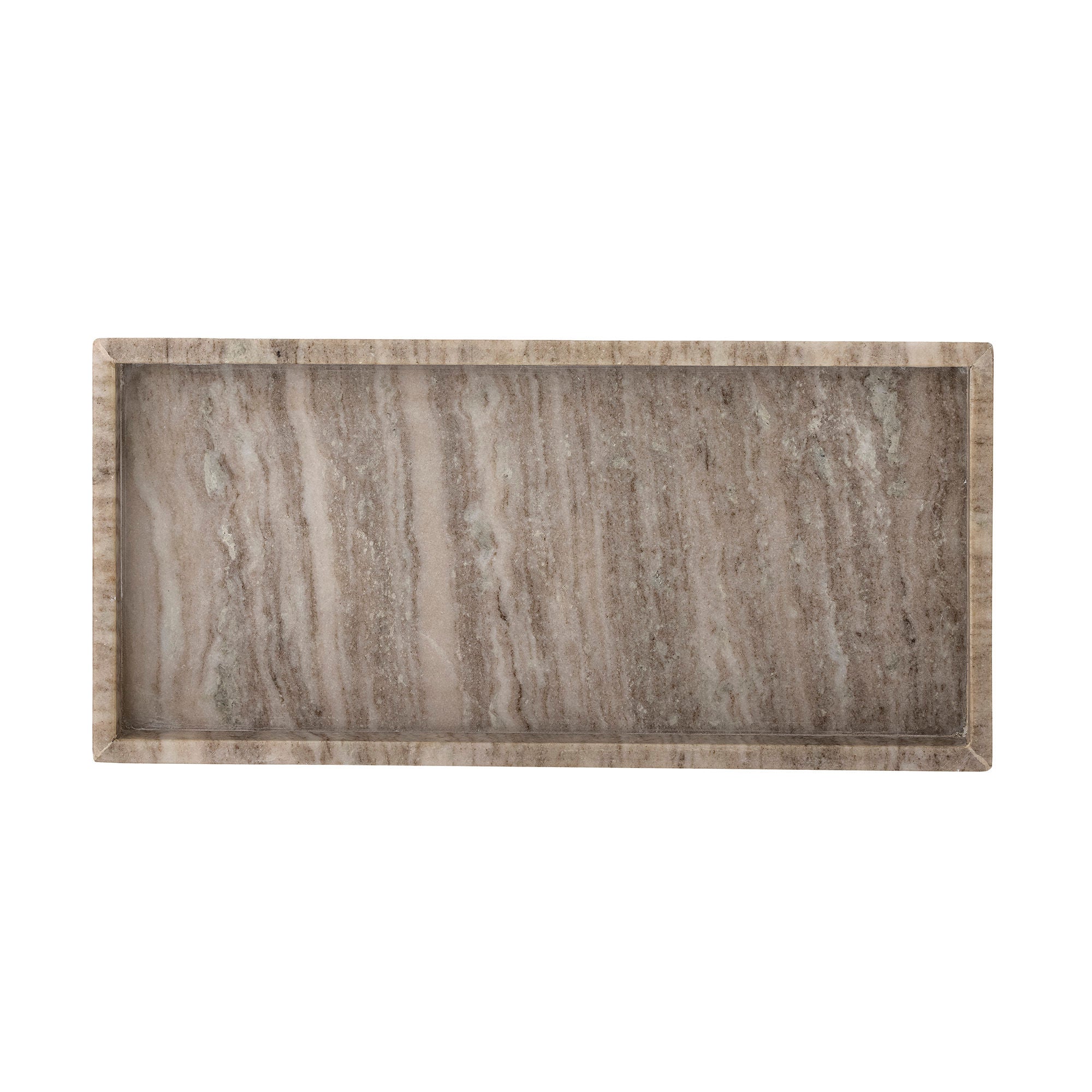 Bloomingville Majsa Tray，Brown，Marble