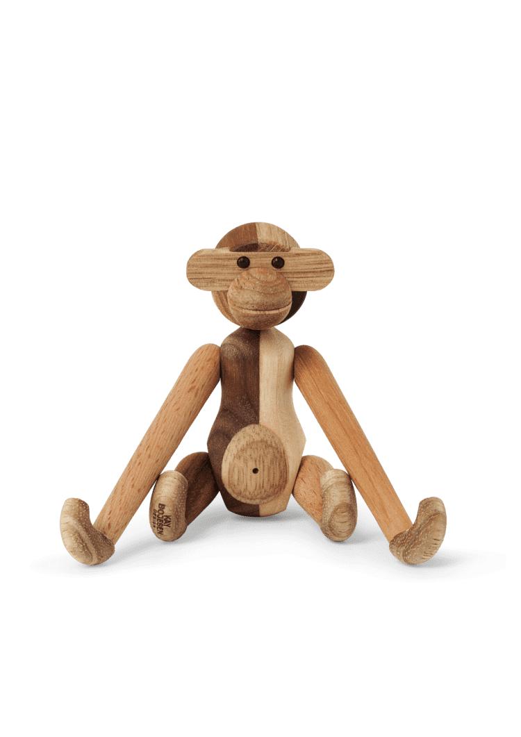 Kay Bojesen Monkey herwerkte gemengd hout, mini
