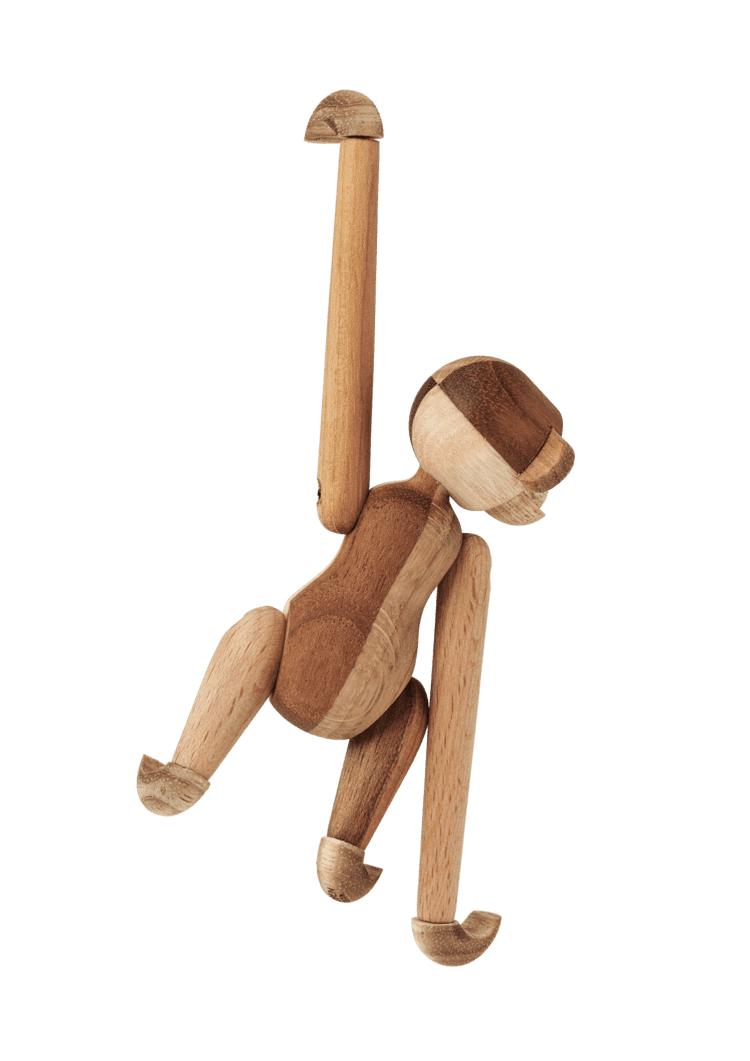 Kay Bojesen Monkey rielaborato in legno misto, mini