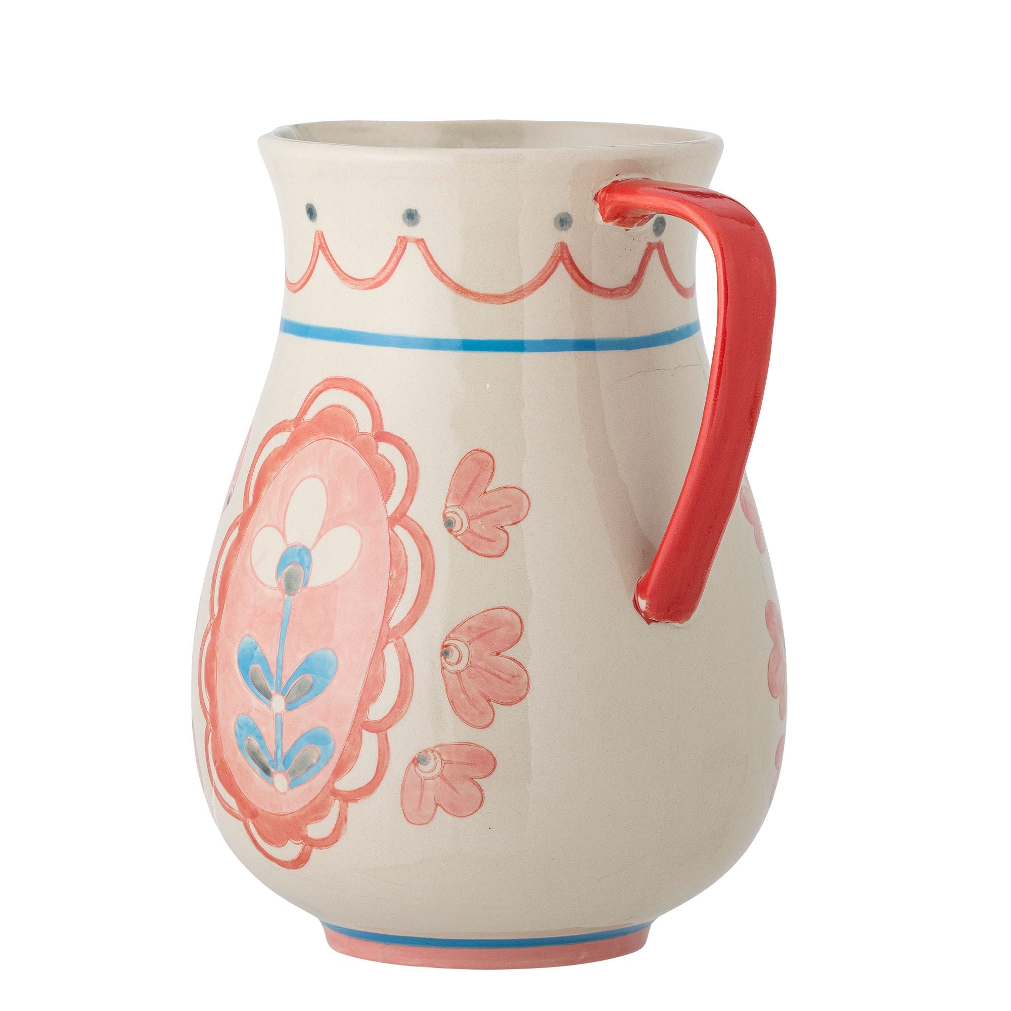 Jug Odina Bloomingville, rose, grès