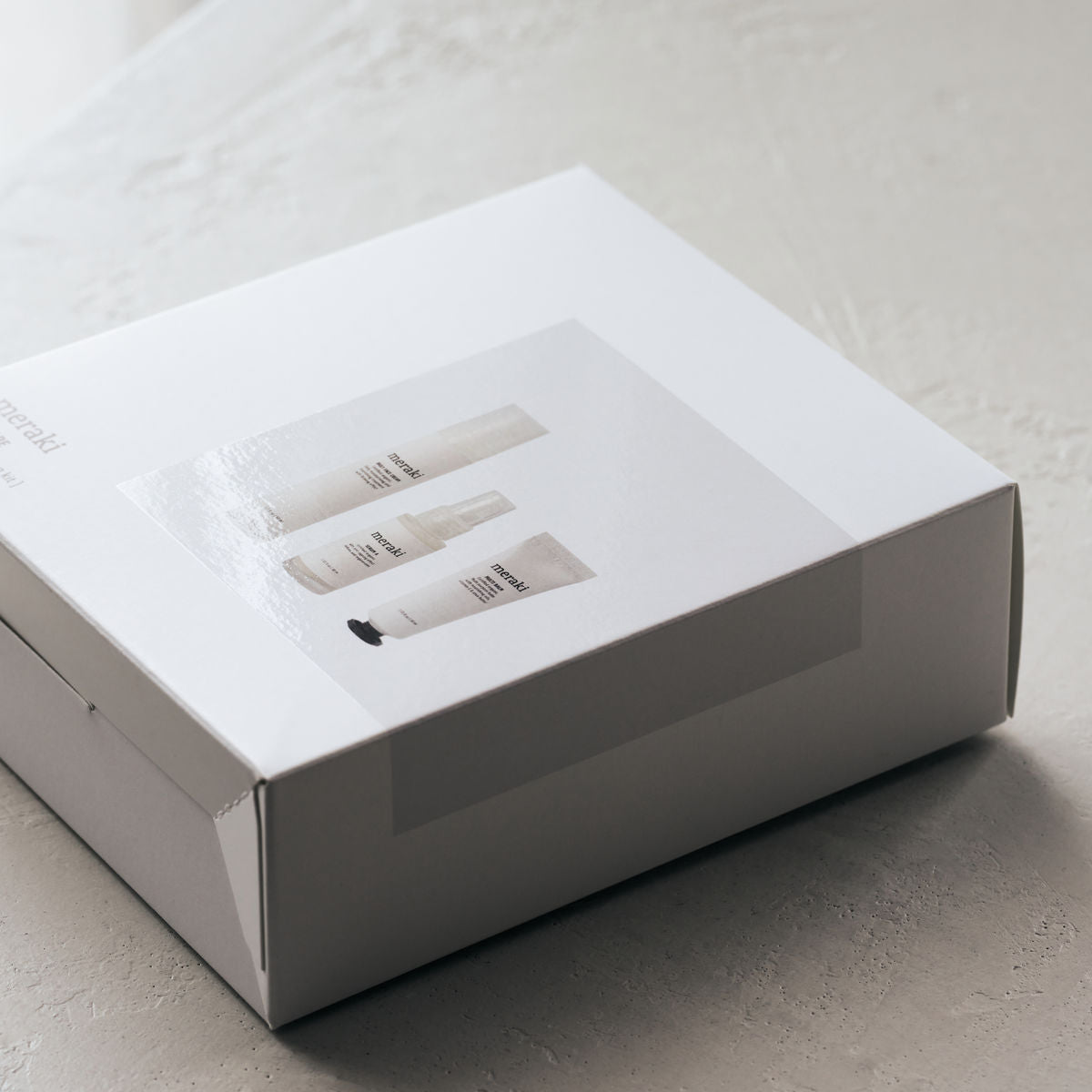 Meraki Gift Box, el kit hidratante - cuidado de la cara