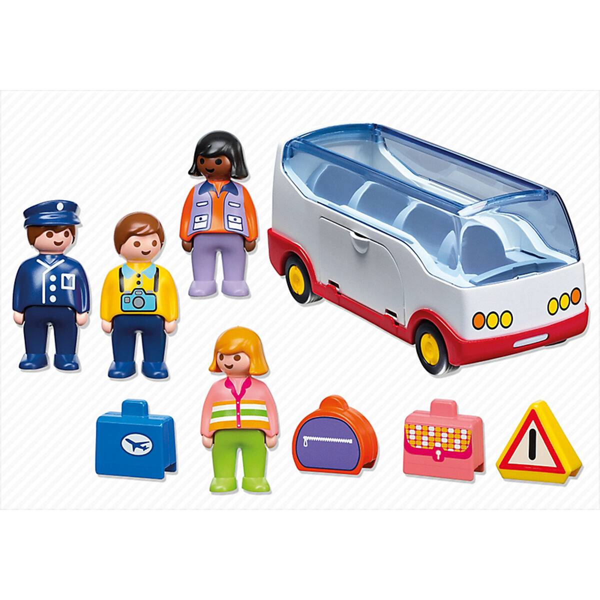 Playset 1.2.3 bus playmobil 6773 blanc