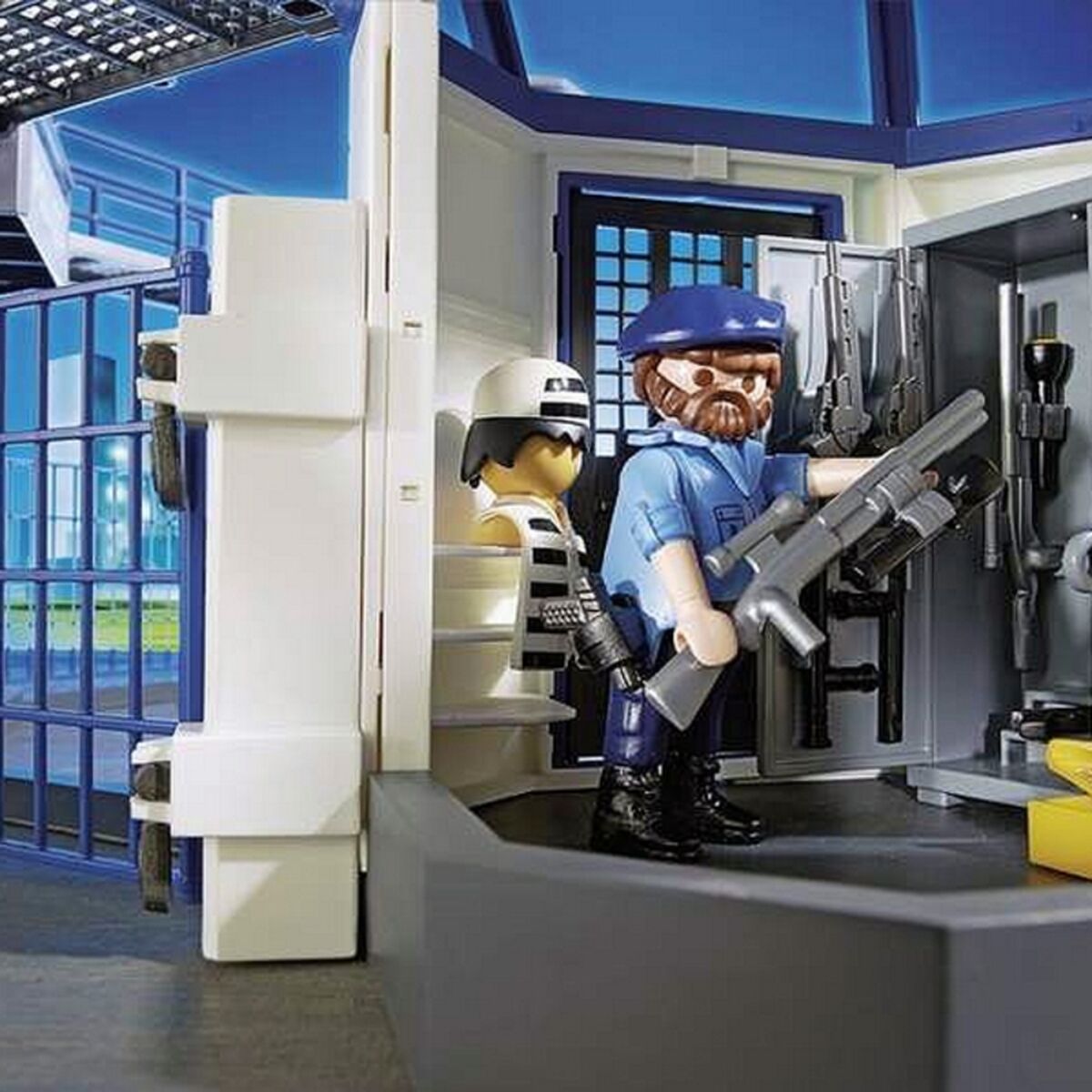 Playset City Action Police Station mit Gefängnissmobil 6919