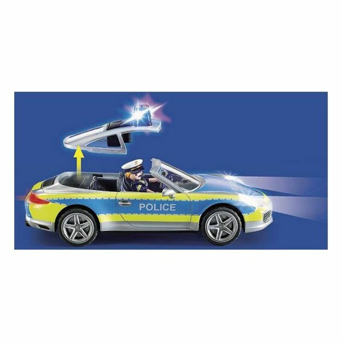 Playset Porsche 911 Carrera 4S Police Playmobil 70066 (36 PC)