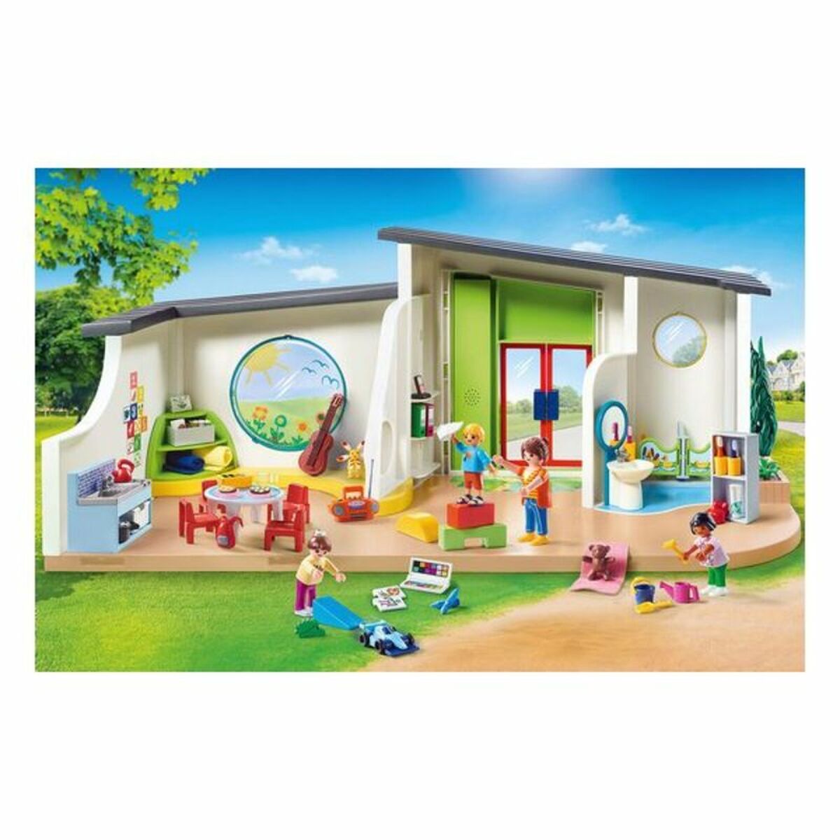 Playsset City Life Rainbow Nursery Playmobil 70280 (180 stk)