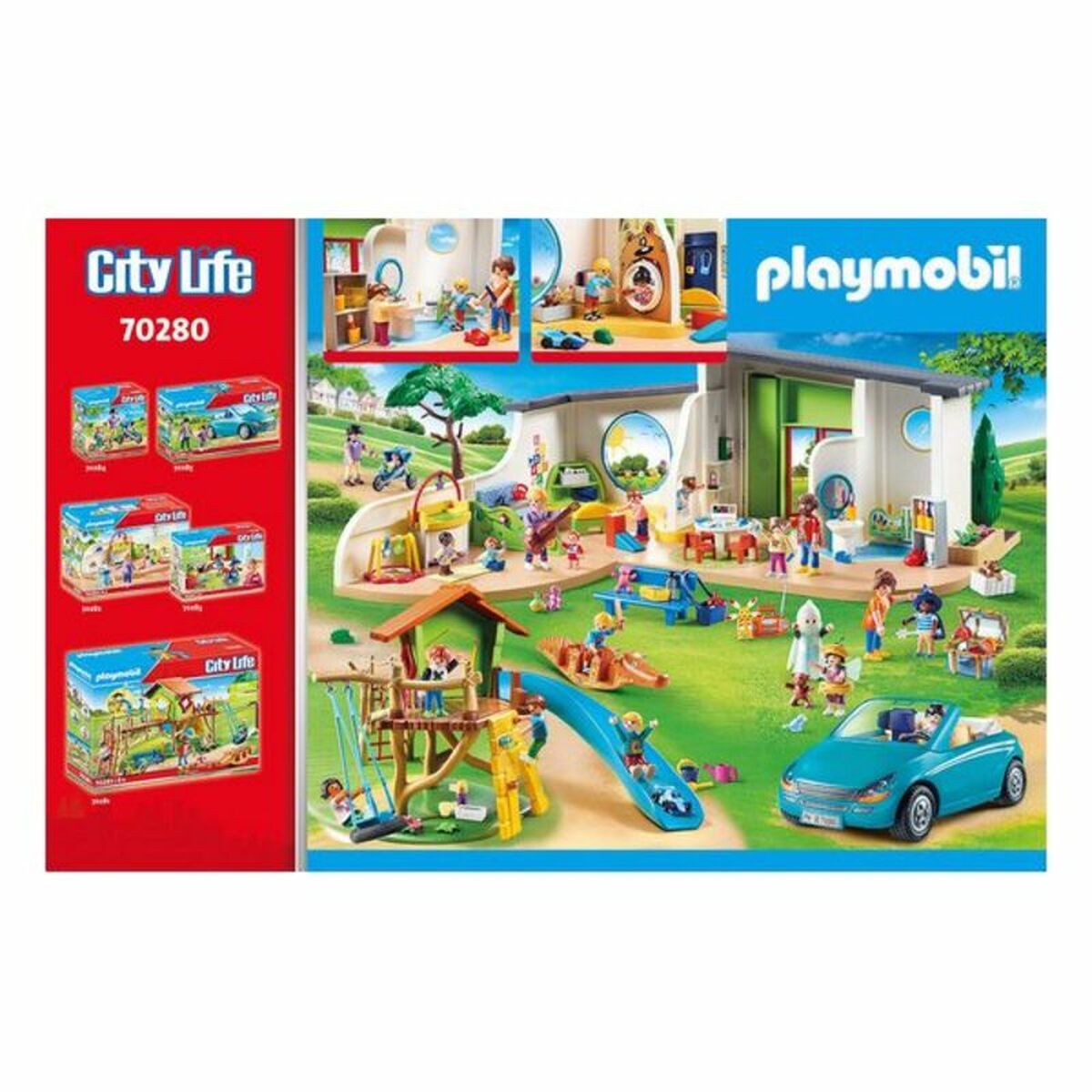 Playset City Life Rainbow Nursery Playmobil 70280 (180 pc's)