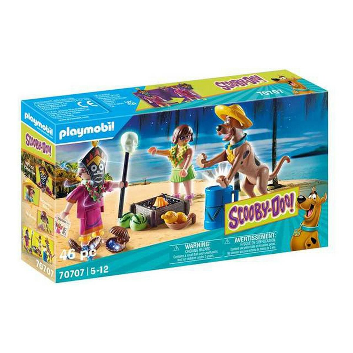 Playset Scooby Doo Aventure avec Witch Doctor Playmobil 70707 (46 PC)