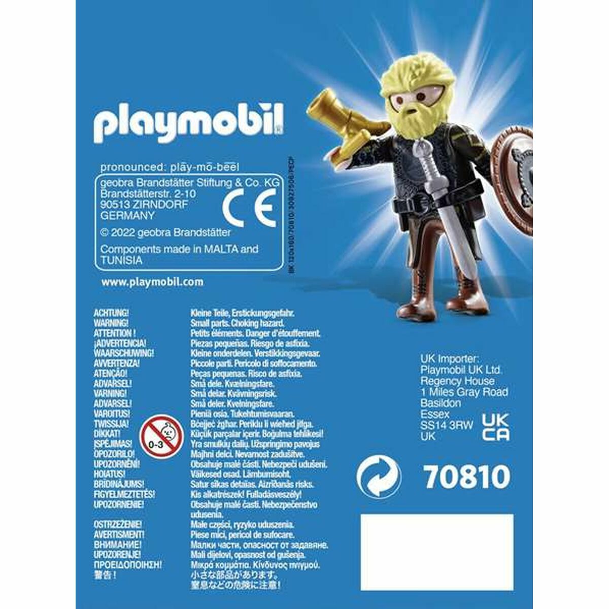 Figura congiunta Playmobil Playmo-Friends 70810 Male Viking (6 PC)