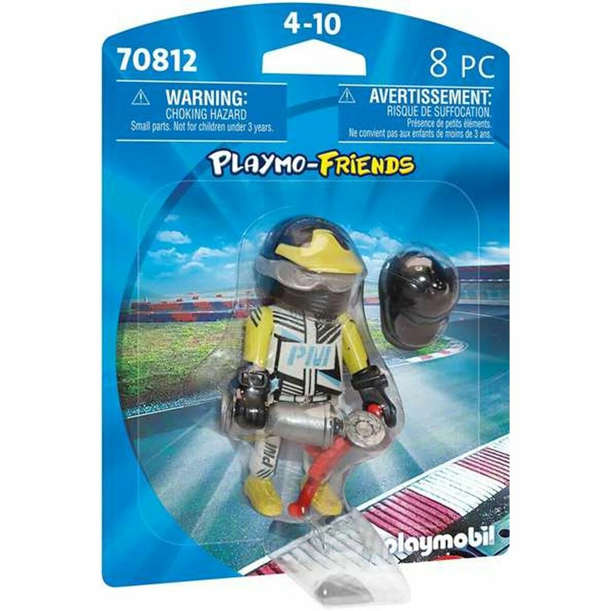 Figura Playmobil 70812 Driver di gara 70812 (8 PC)