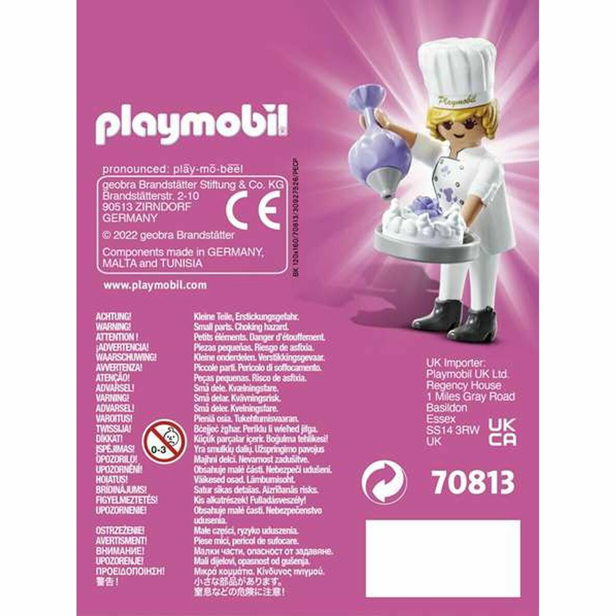 连接人物Playmobil Playmo-Friends 70813糕点厨师（5台）