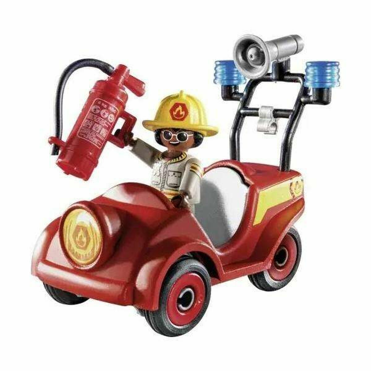 Playset Playmobil Duck auf Call 70828 Autofeuerwehrmann Mini (23 PCs)