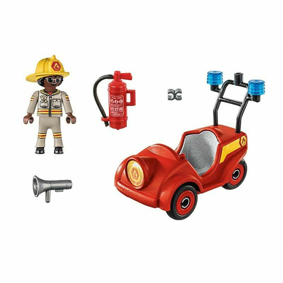 Playset Playmobil Duck auf Call 70828 Autofeuerwehrmann Mini (23 PCs)