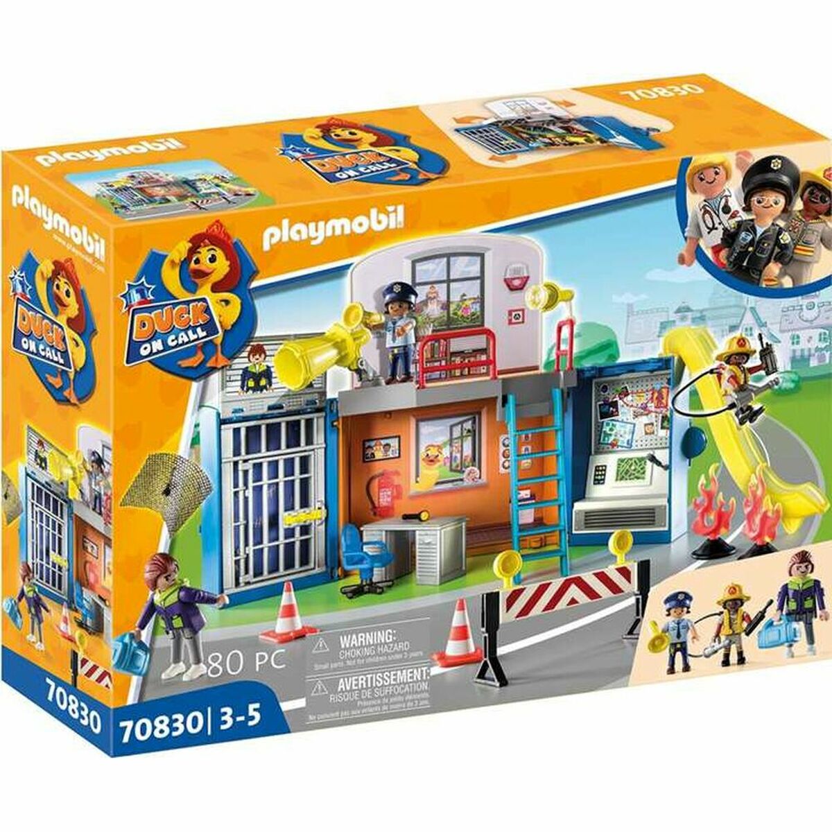 Playset Playmobil Duck在呼叫警官基站70830（70）