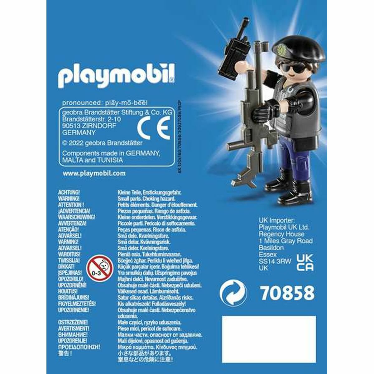 Jointed Figur Playmobil Playmo-Friends 70858 Police Officer (5 PCS)