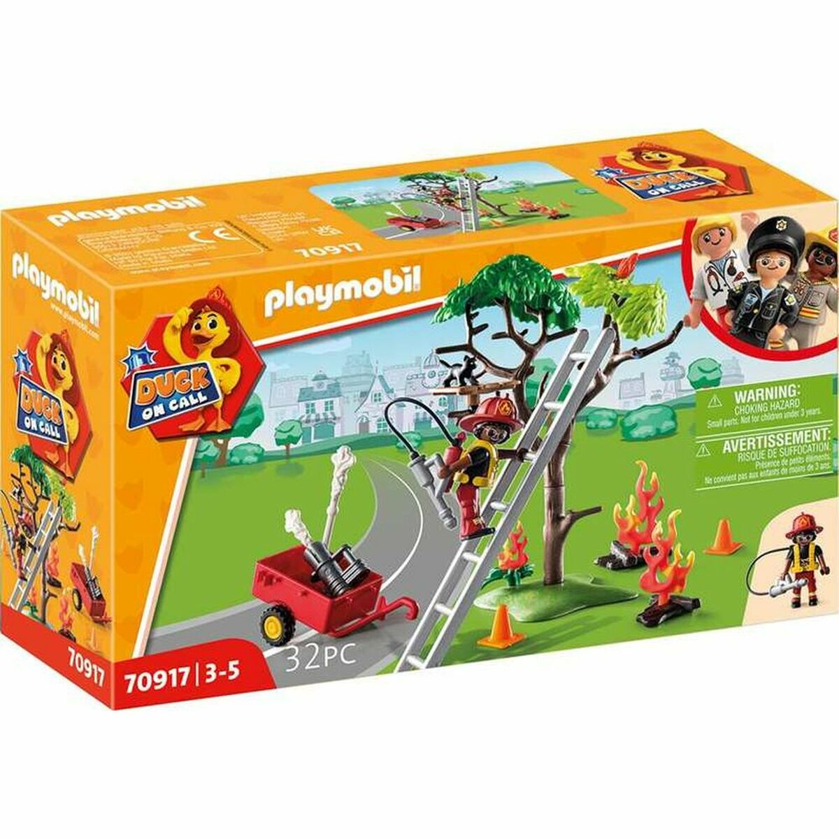 Playset Playmobil 70917 Fireman Cat 70917 (32 PC)