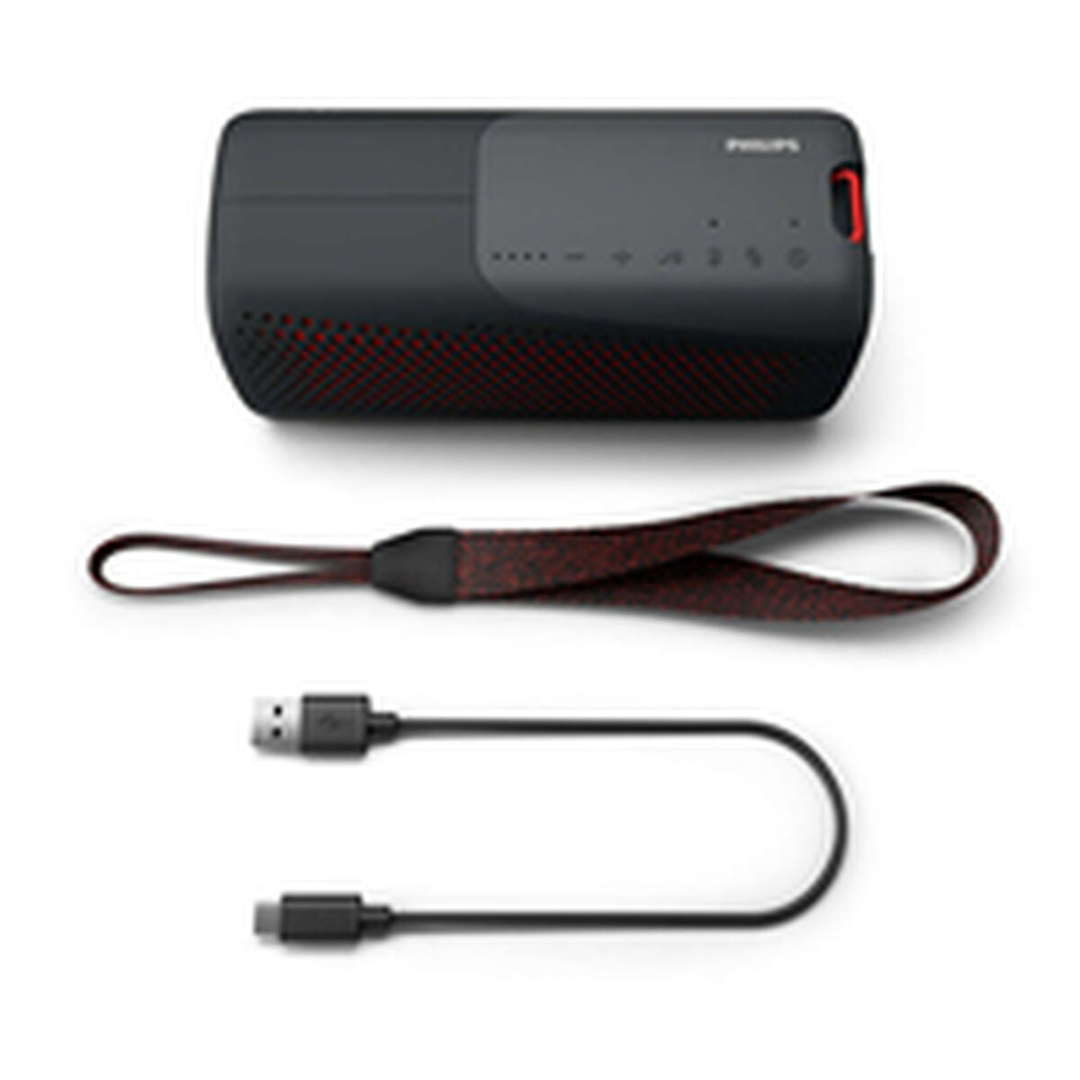 Haut-parleurs Bluetooth portables Philips en haut-parleur sans fil noir