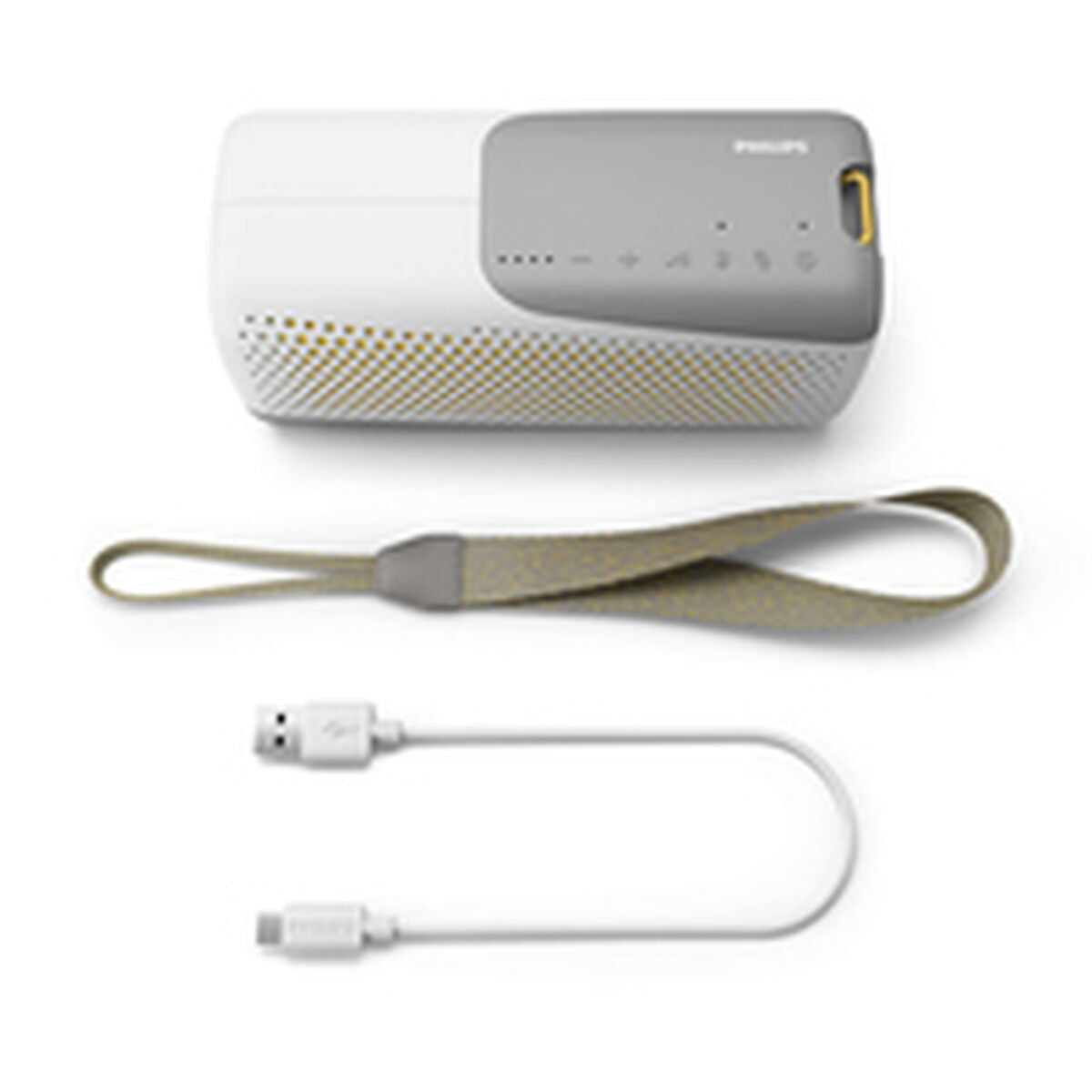 Haut-parleurs Bluetooth portables Philips en haut-parleur sans fil blanc