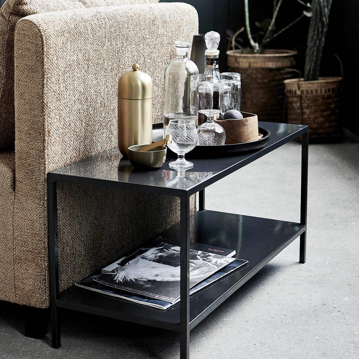 House Doctor Side table, HDFari, Black