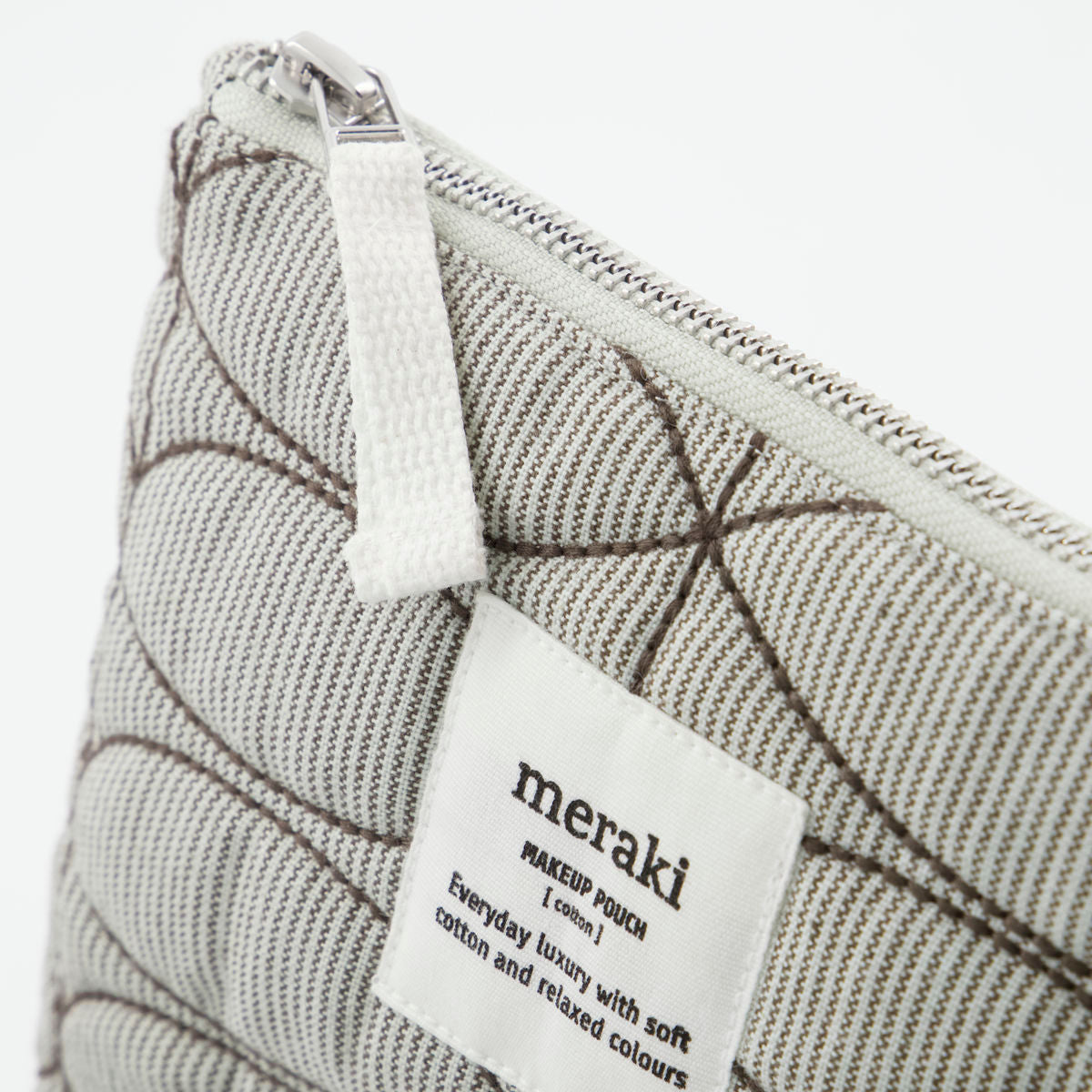 Meraki Makeup pouch, MKMentha, Light grey/army green