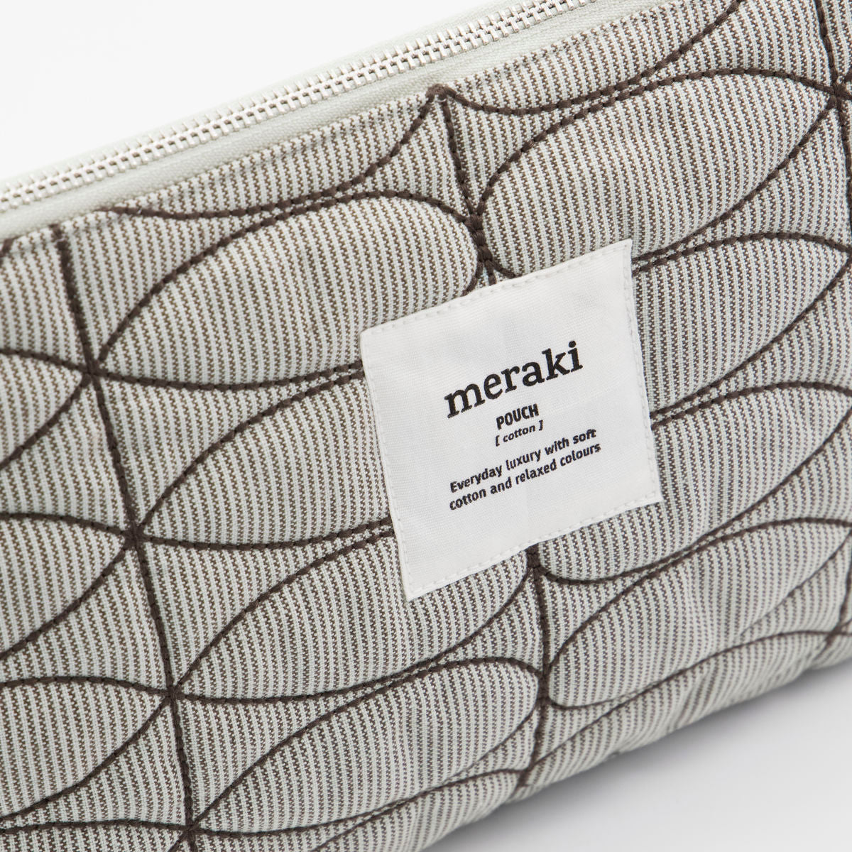 Meraki Pouch, Mkmentha, Light Grey/Army Green