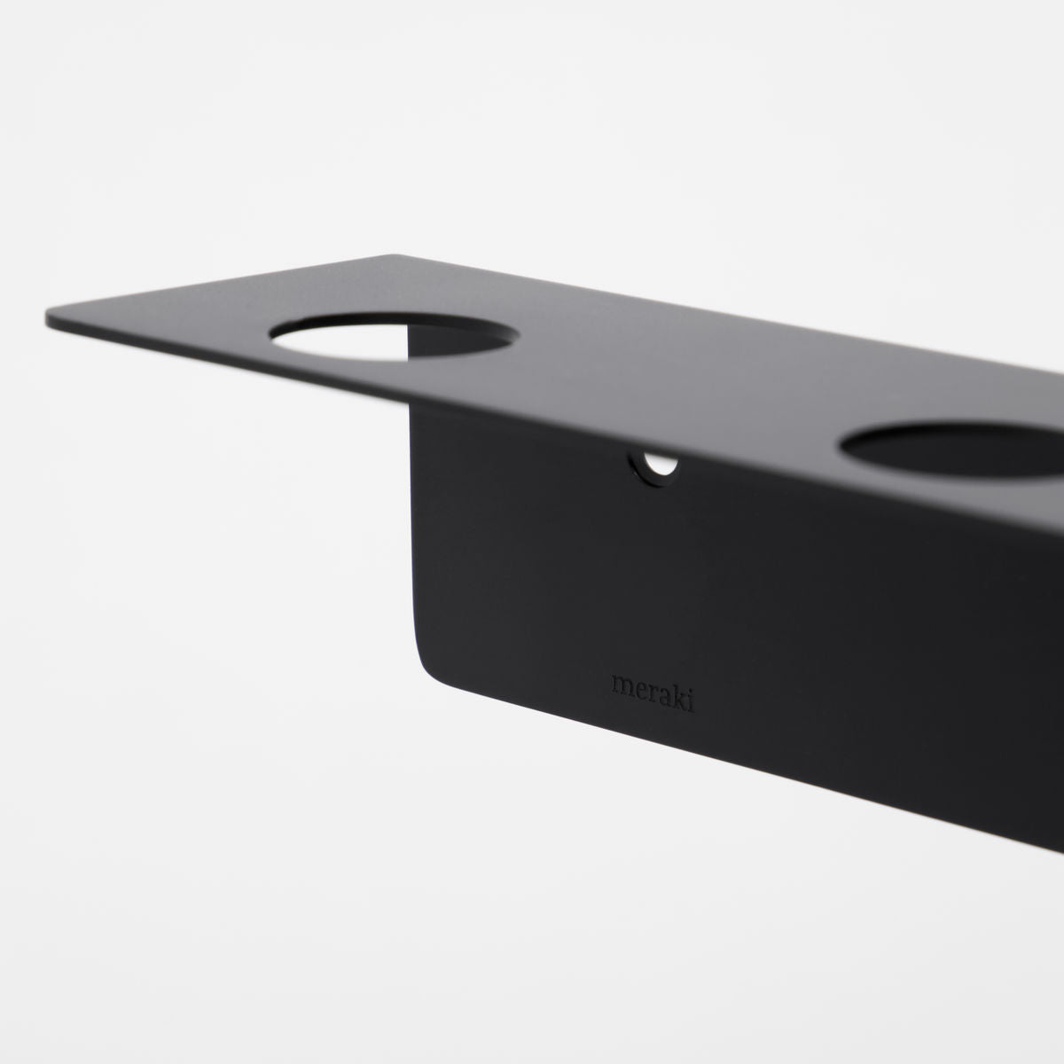 Meraki Bottle hanger with hooks, Brushed black finish