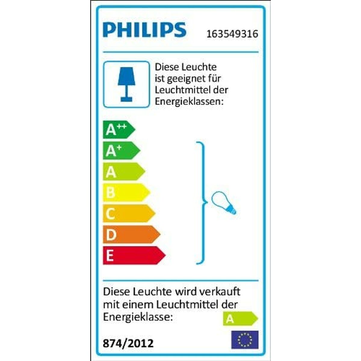 Marqueur Philips E27 Bridge 14W Anthracite 4000K