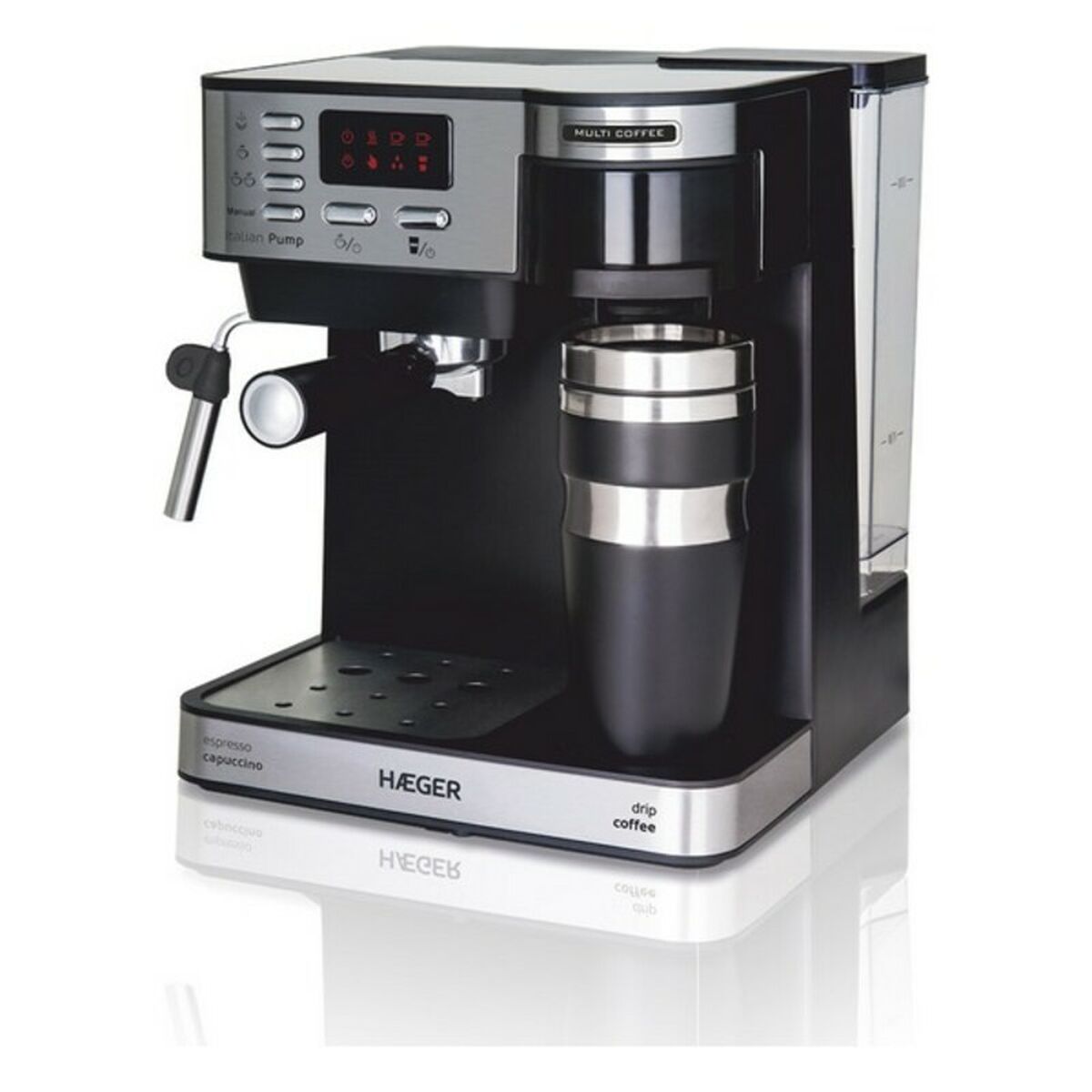 Macchina da caffè manuale espressa HAEGER 1450W MULticolour 1,2 L