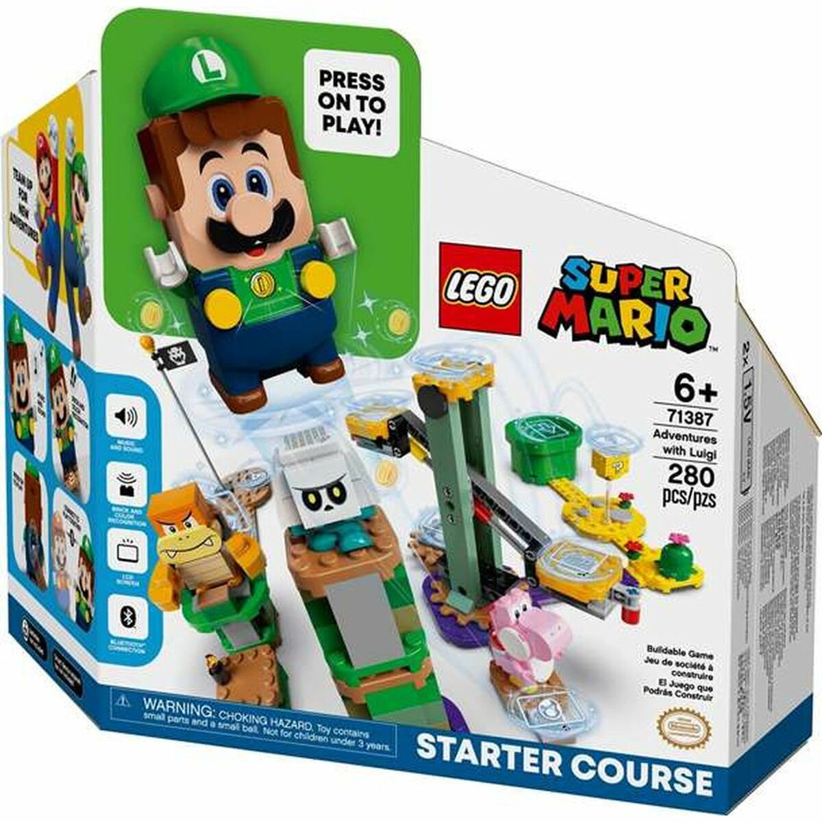 Playset Super Mario: Aventures avec Luigi Lego 71387 (280 PC)