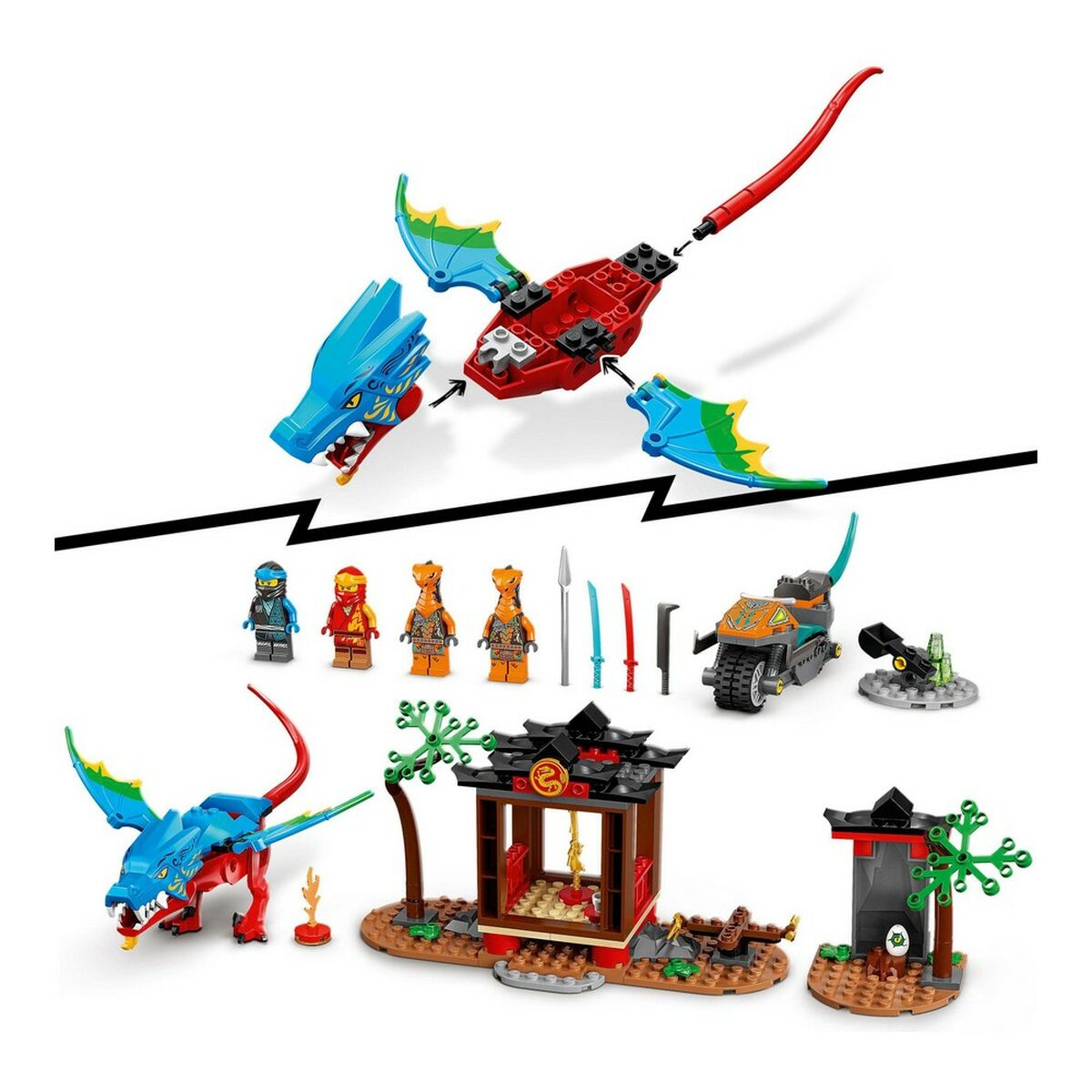 Speelset Lego Ninjago Ninja Dragon Temple 161 stuks 71759