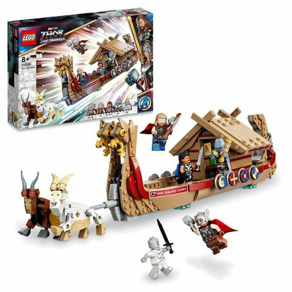 Set di costruzioni Lego Thor Love and Thunder: The Goat Boat