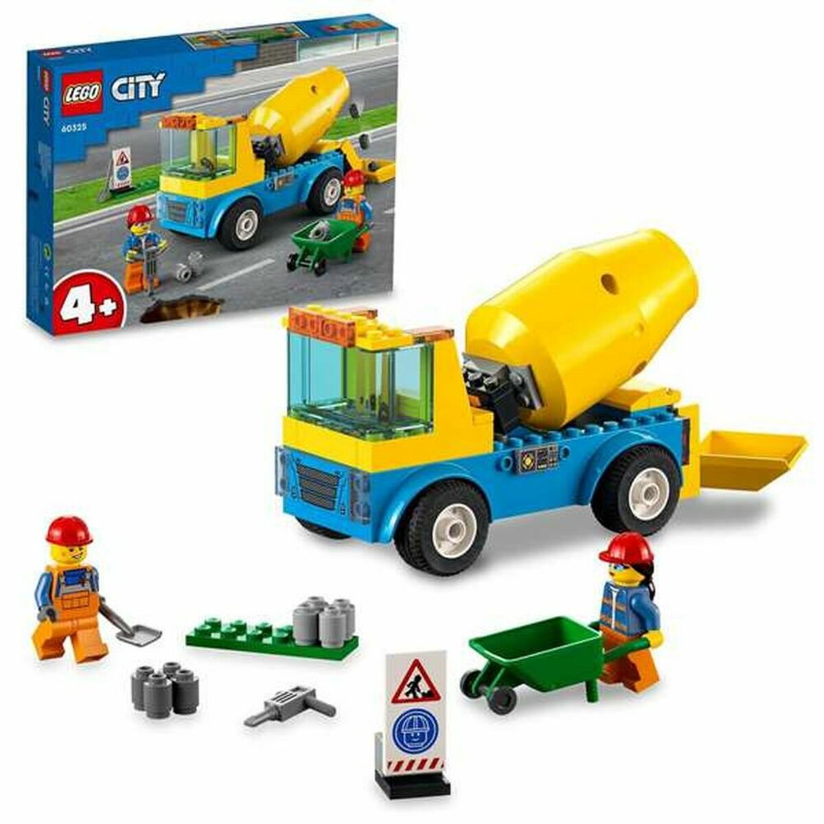 PLAYSET LEGO 60325 Cement Mixer Truck 60325 (85 st)