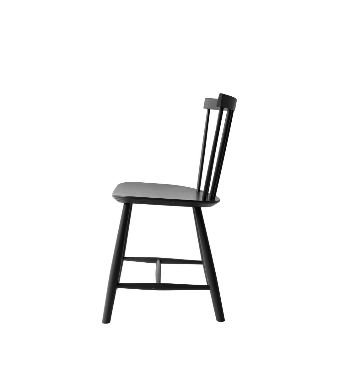 Fdb Møbler Poul M. Volther J46 Chair Nordic Swan Ecolabel Beech, Jet Black