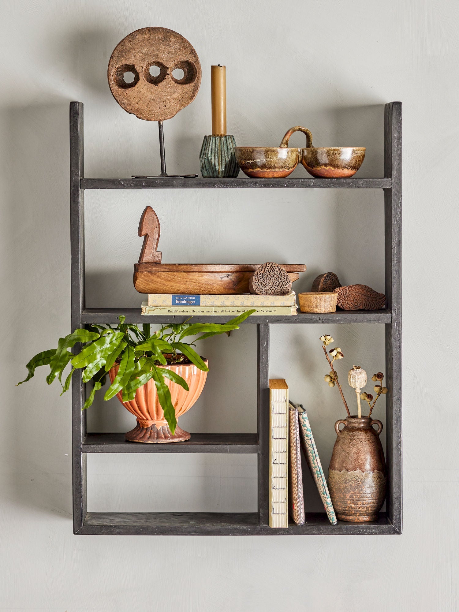 Collezione creativa Jennie Shelf, Brown, Pine Wood di recupero